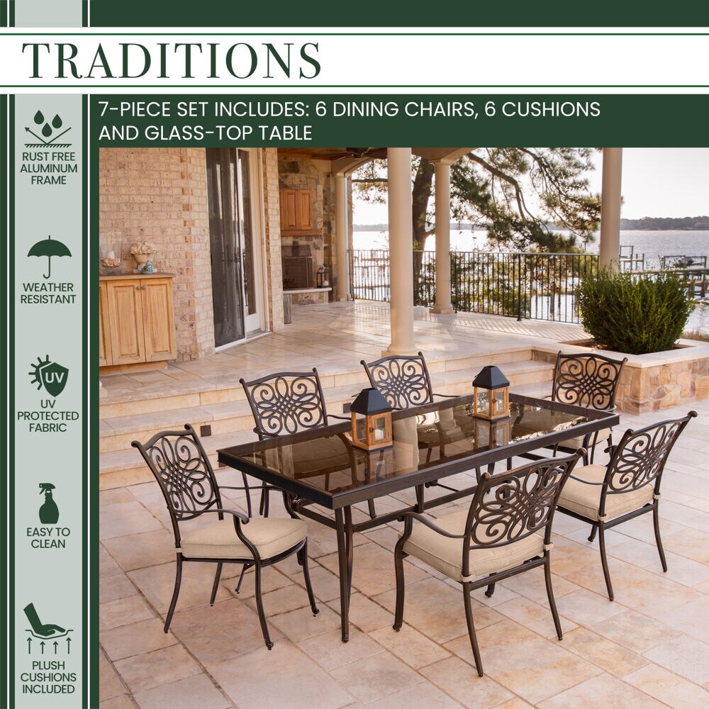 Hanover TRADDN7PCG Patio-Dining-Sets - View #5
