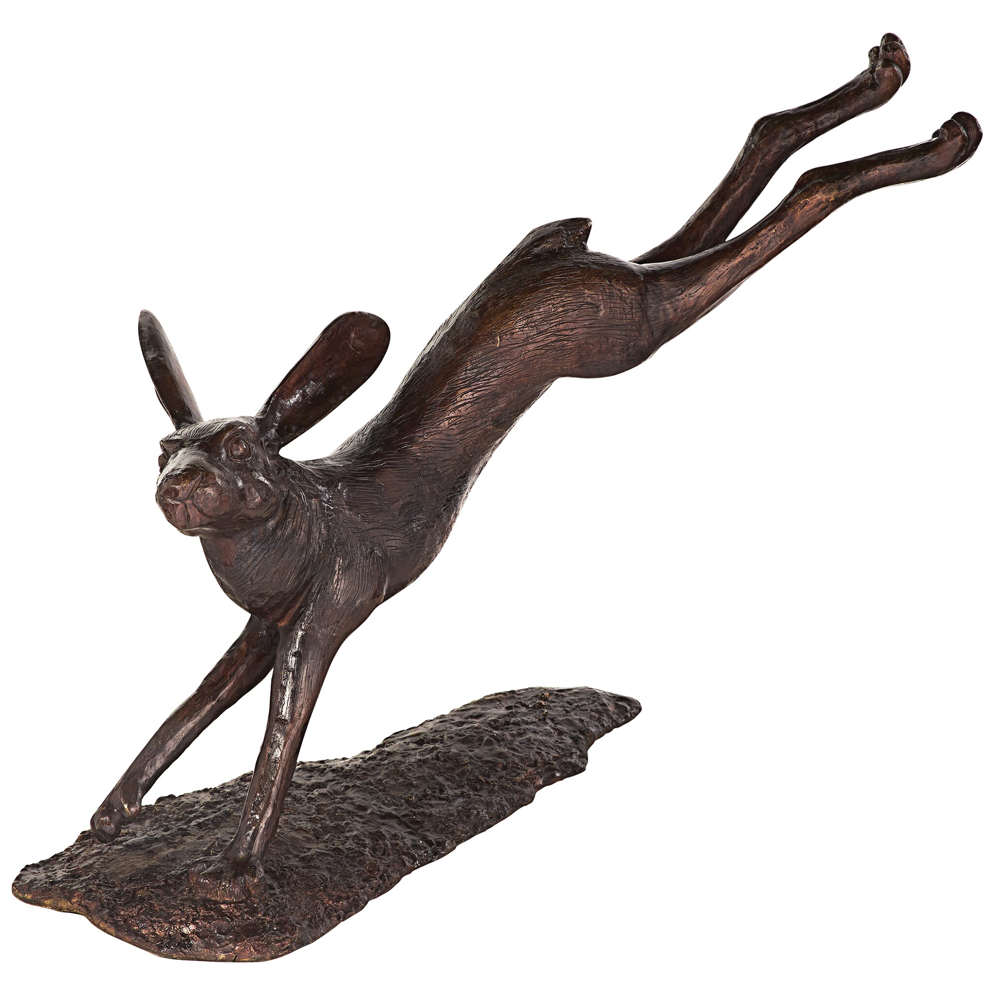 25.5-in H x 15-in W Bronze Rabbit Garden Statue | - Design Toscano AS27234
