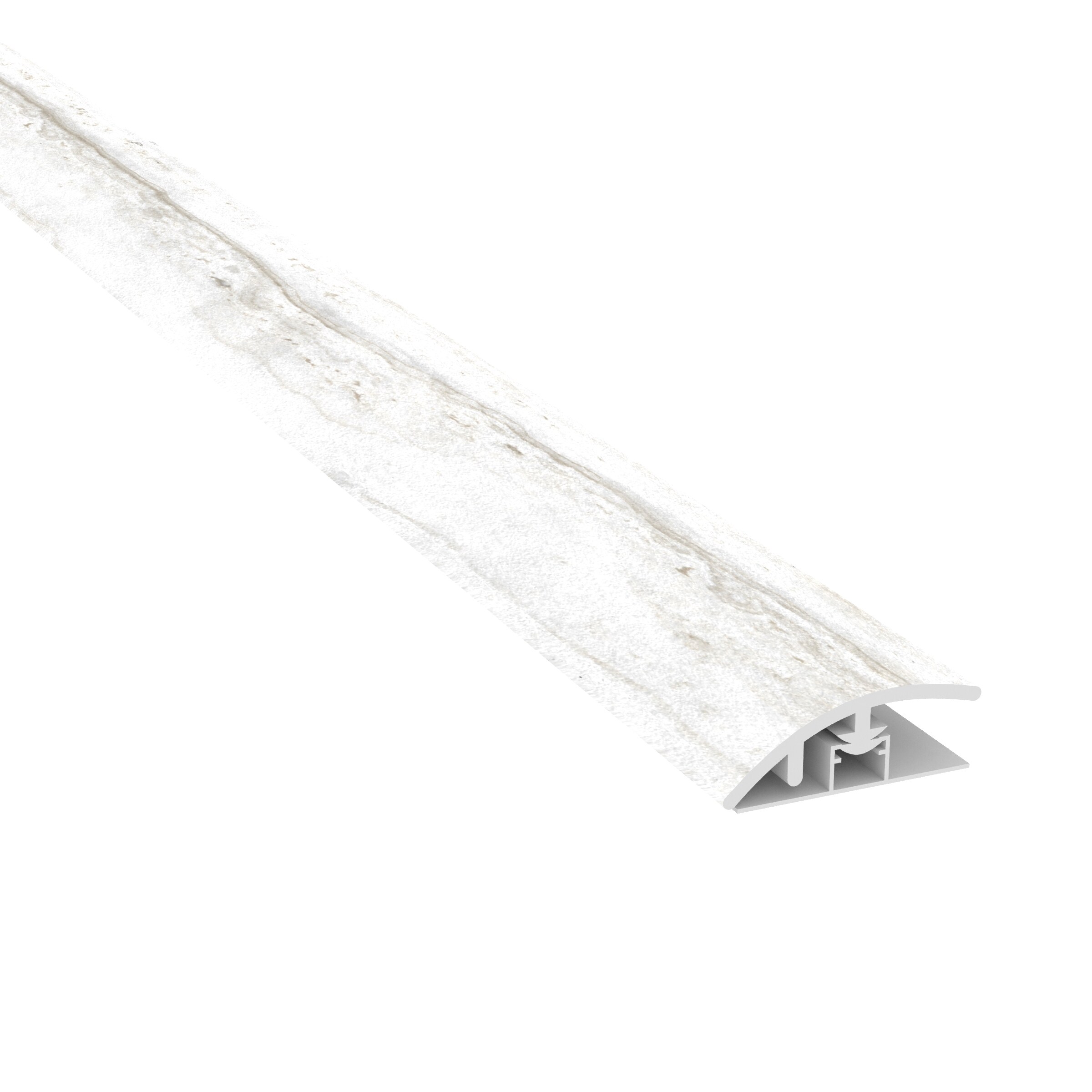 CALI 7701000312 Shorebreak Salt Point Travertine 0.47-in T x 1.77-in W x 72.83-in L Vinyl Reducer