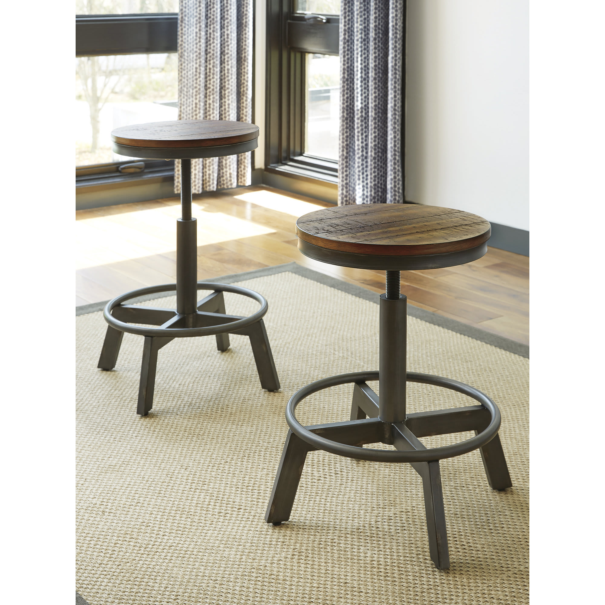 Signature Design by Ashley 420-044D Torjin White Counter Height Stool Set of 2