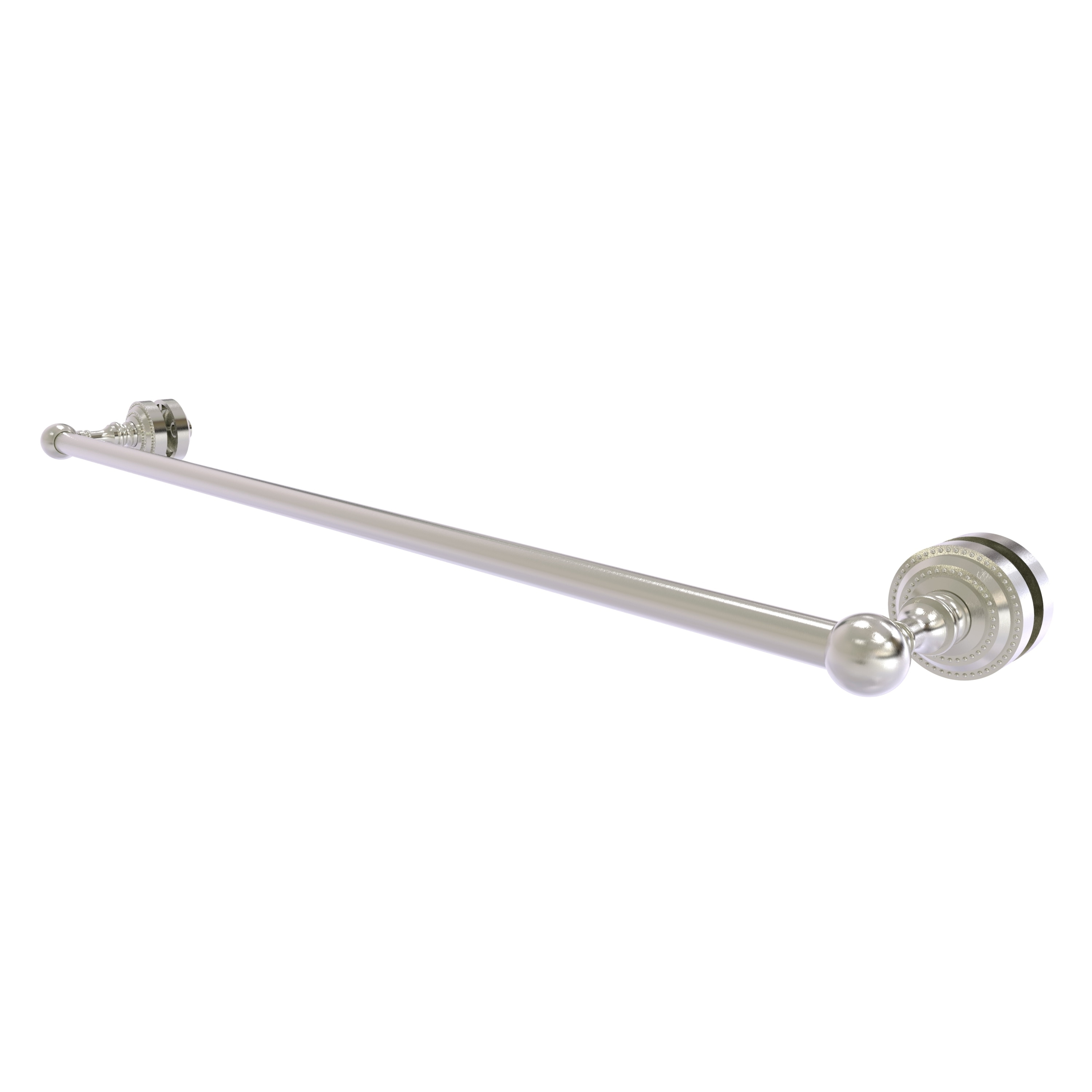 Allied Brass DT-41-SM-30-SN Dottingham 30-in Satin Nickel Wall mount Single Towel Bar