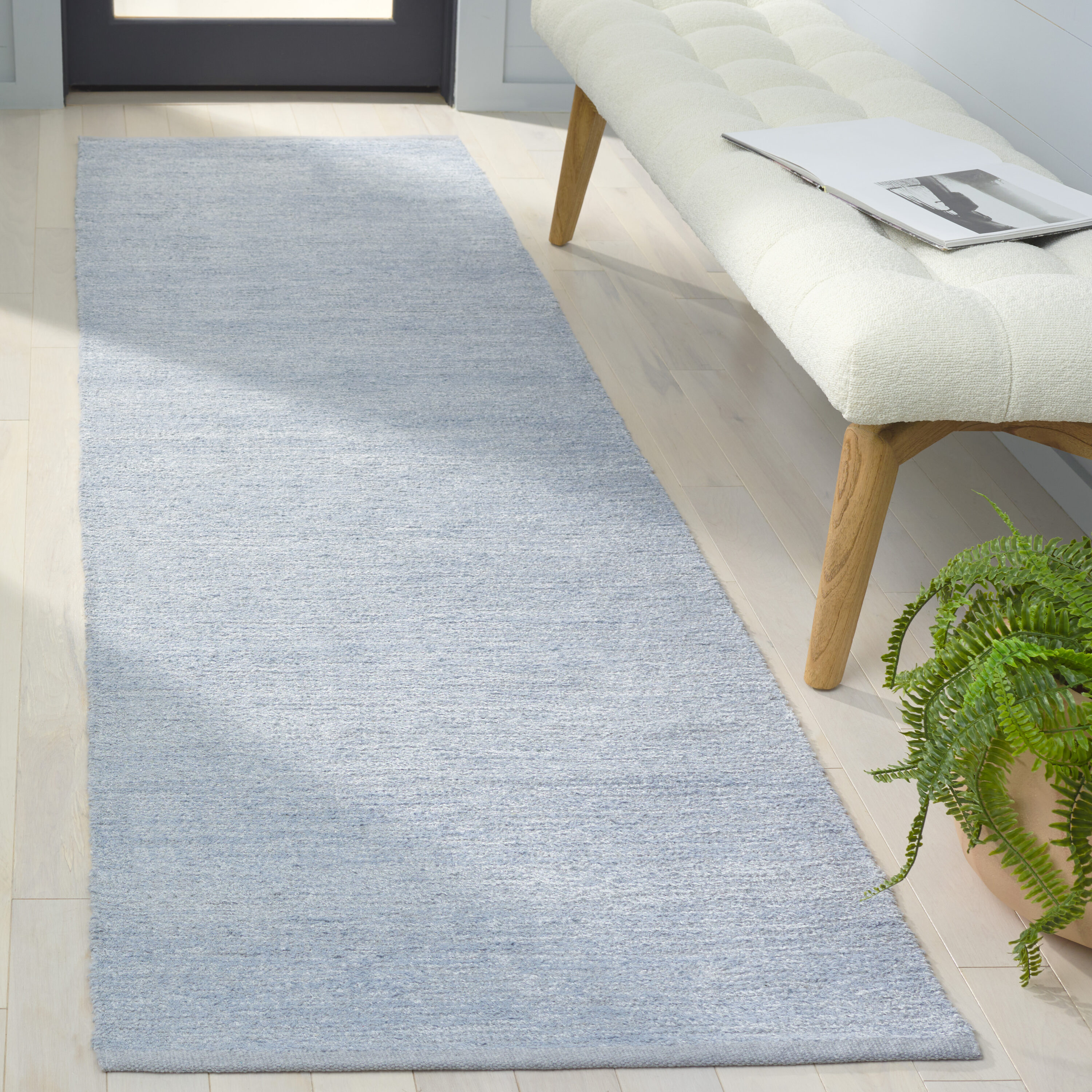  Montauk 321 Blue Solid / Tonal 2ft-3in x 8ft Runner Rug
