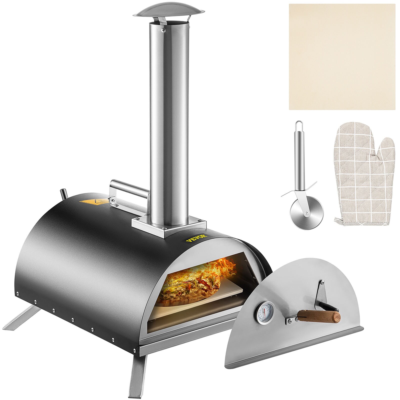 Ninja Stainless Steel Hearth Electric Outdoor Pizza Oven in the