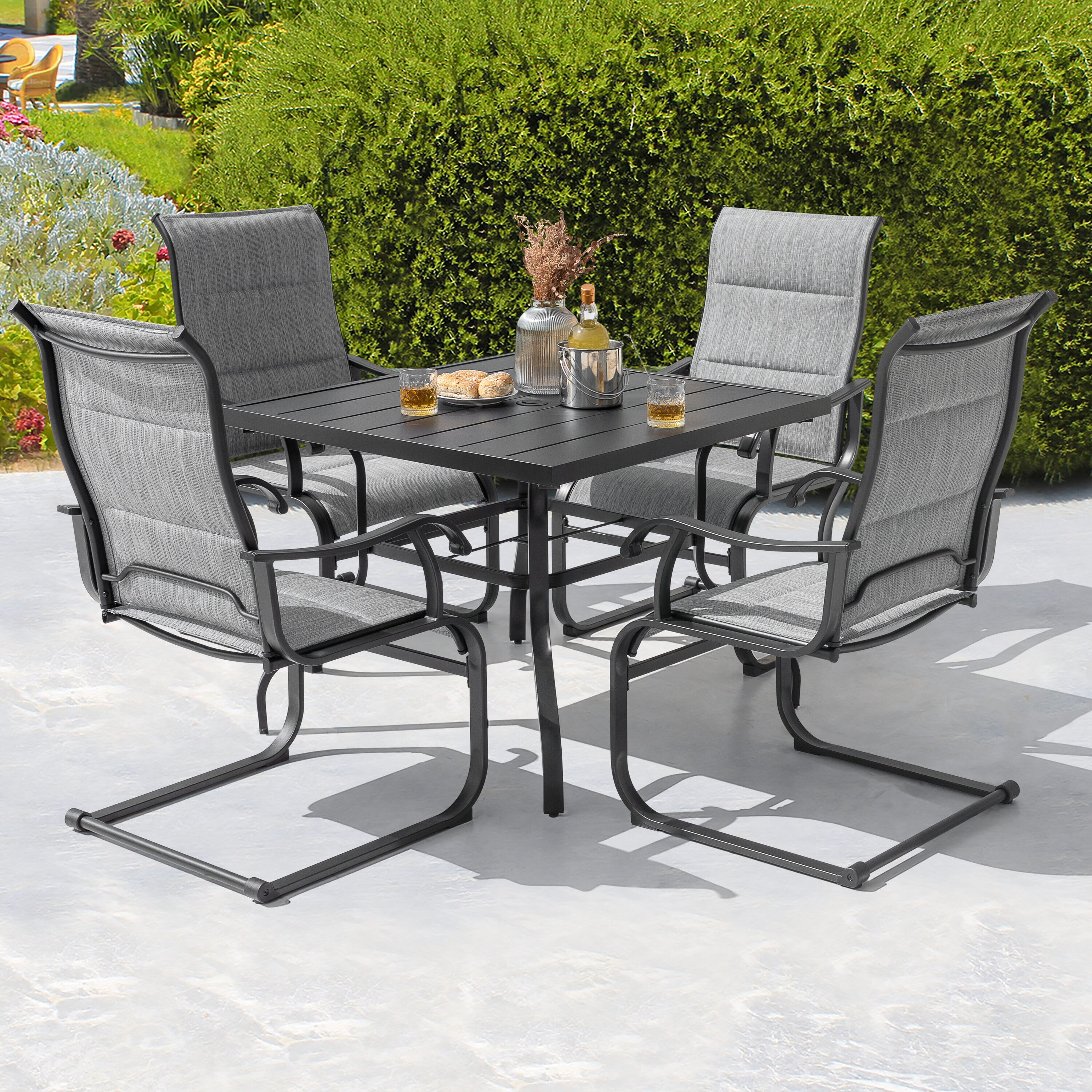 Nuu Garden SD006-T2BK Patio-Dining-Sets - View #3