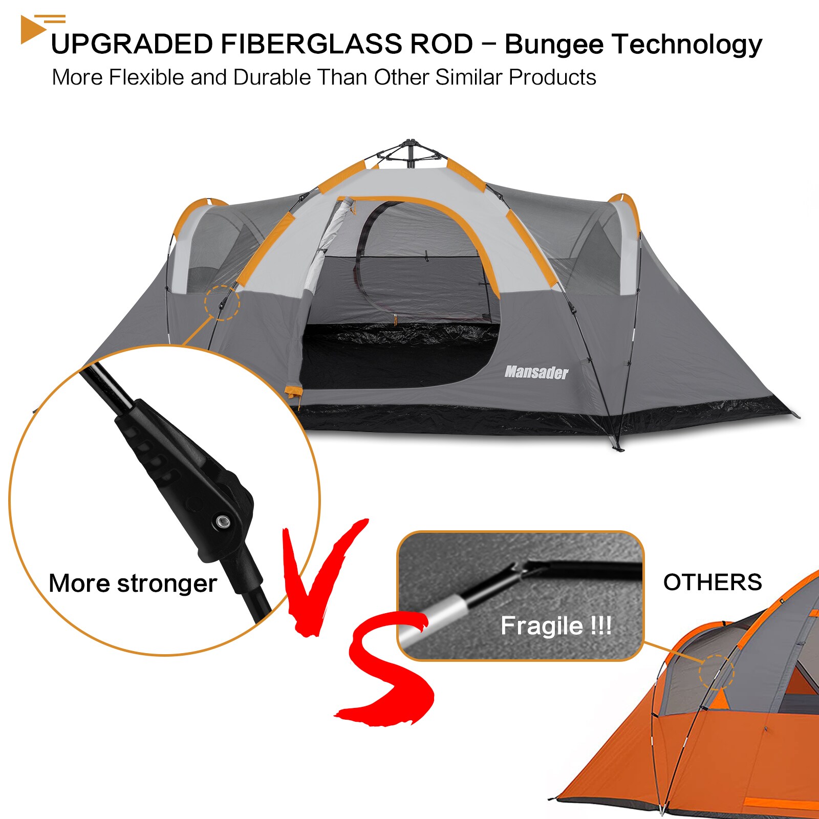 GARSING MAN-AUTODO-F-6P-GGO tents - View #2
