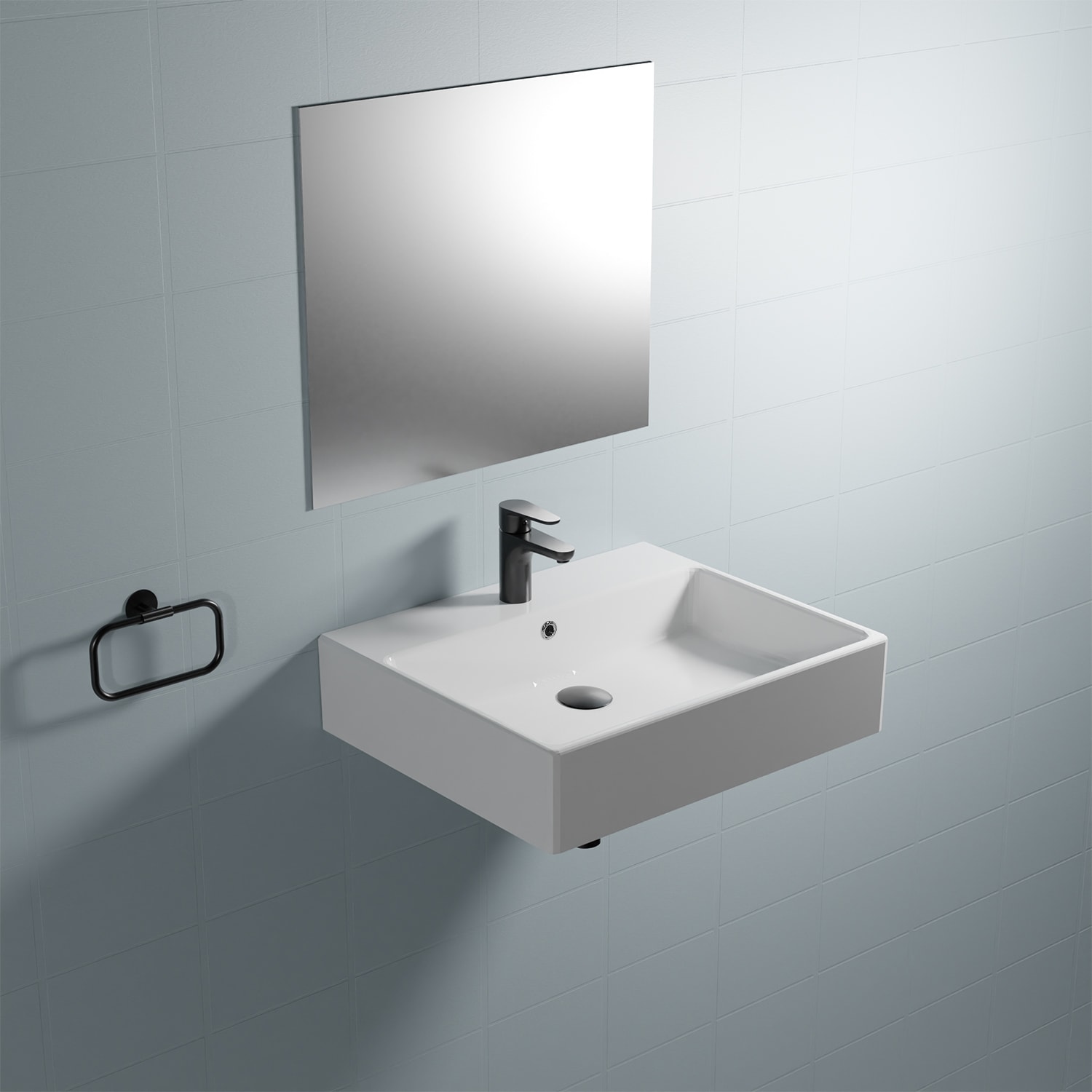 WS Bath Collections SIMPLE 60.50A.01 Bath-Sink - View #3