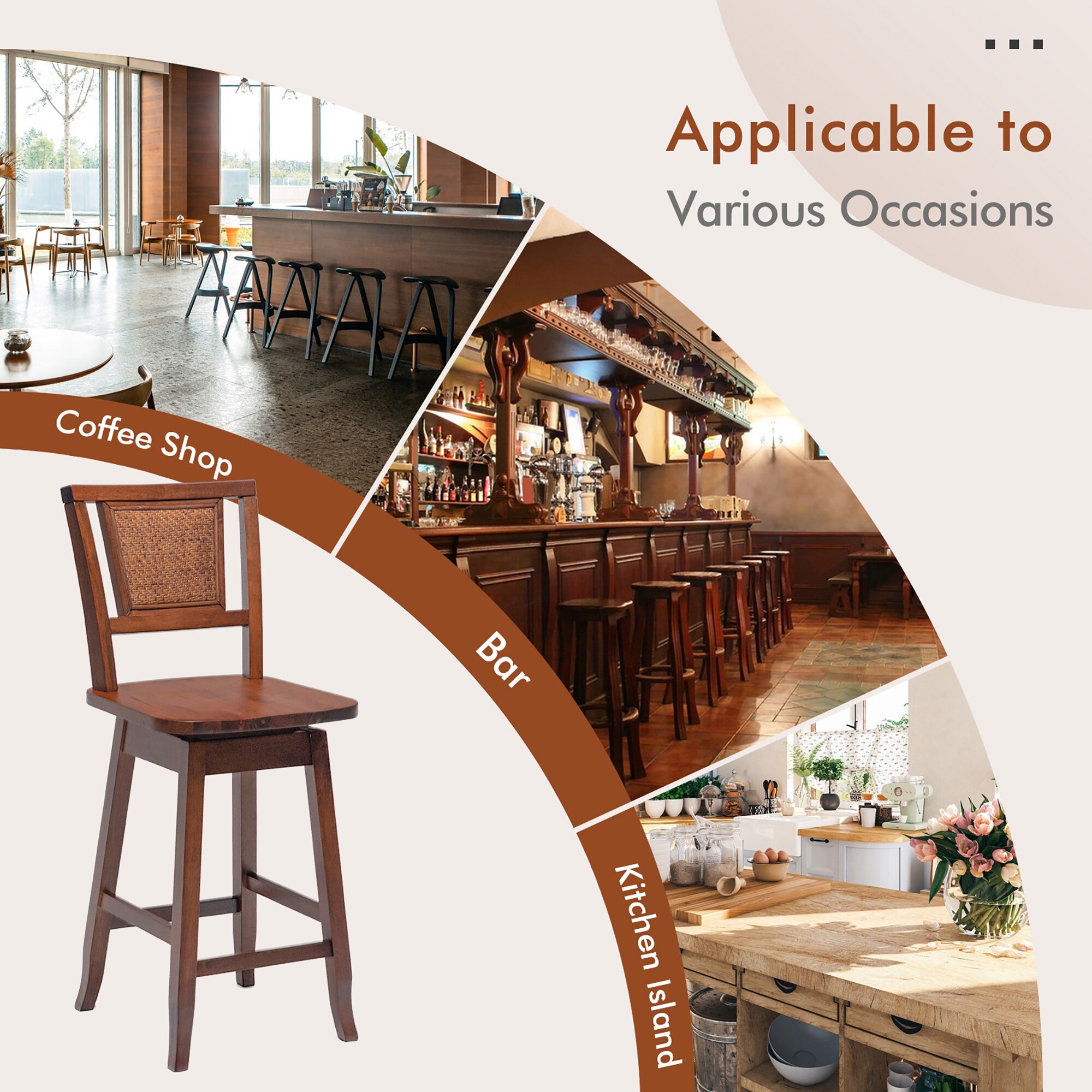 Costway SXL00138 stools - View #5