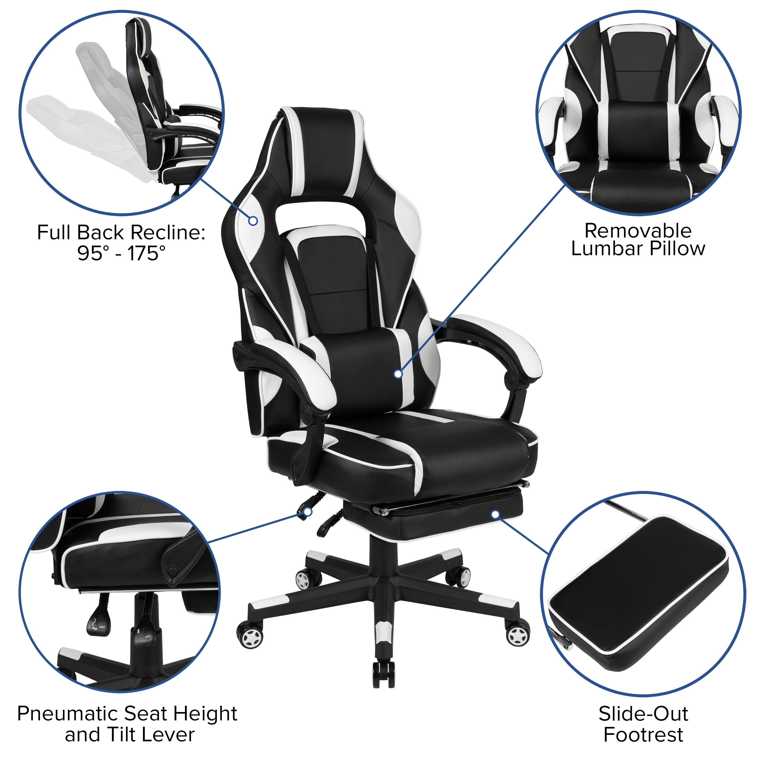Height Extender Office Chair Footrest Ergonomic Portable Home