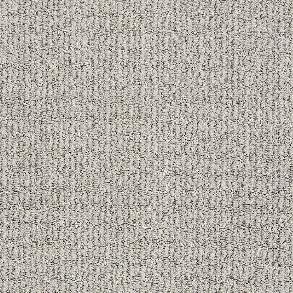 STAINMASTER 7L62100542 Uneqivocal Silver Mist Berber/Loop Indoor Carpet
