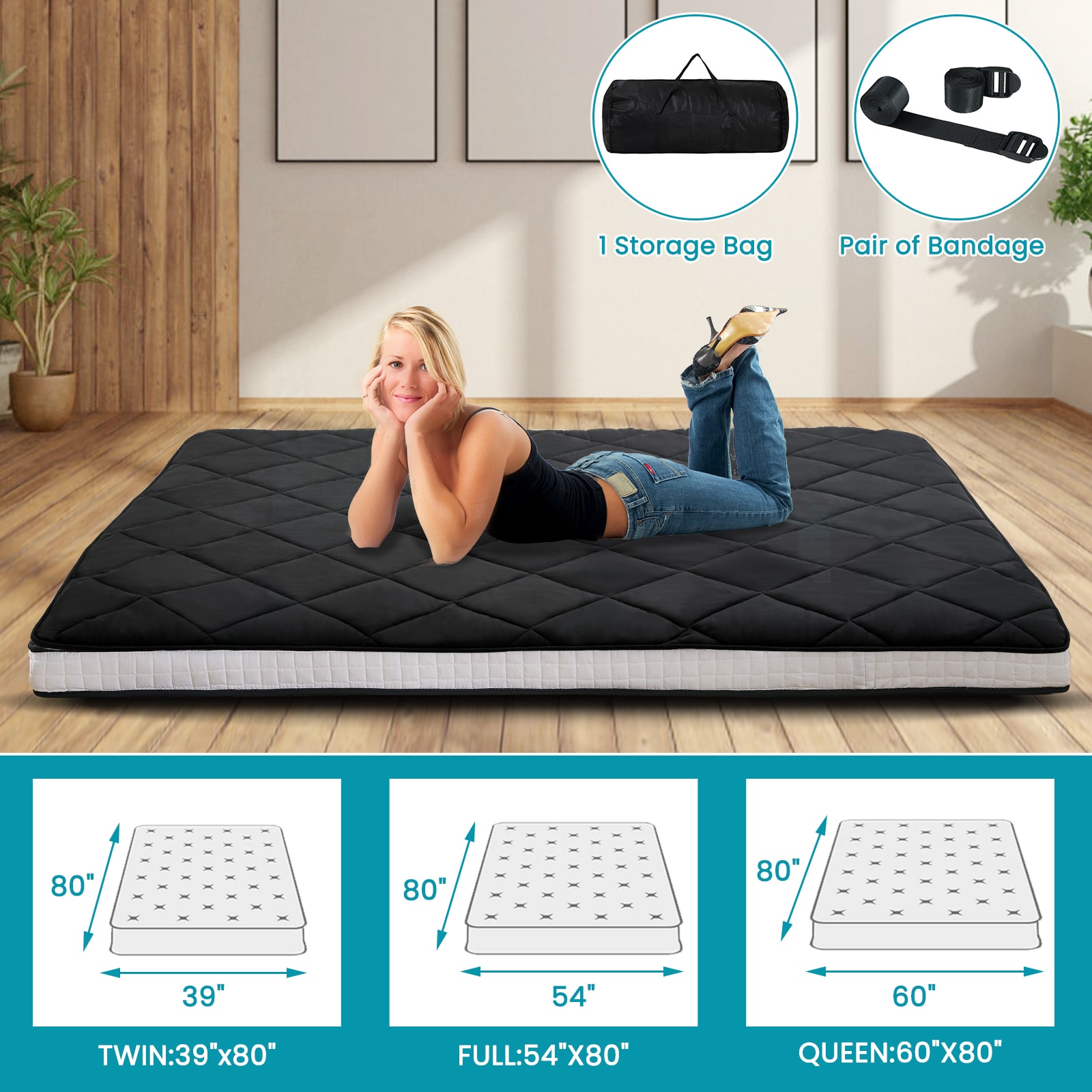 Esazn I1327138-BK-TWPLUS Mattresses-Boxsprings - View #2