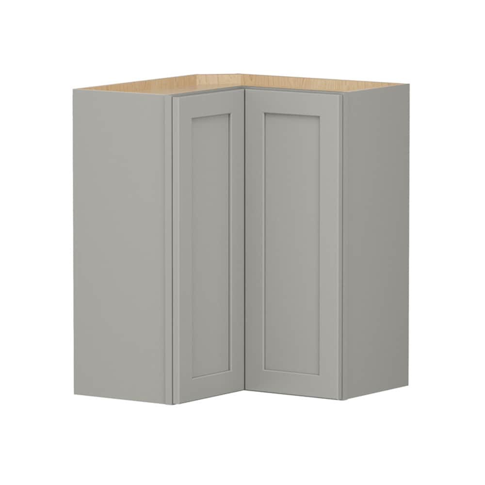 Shenandoah Breckenridge FOL 24-in W x 30-in H x 12-in D Stone Painted L-Shaped Corner Wall Fully Assembled Cabinet Recessed Panel Shaker