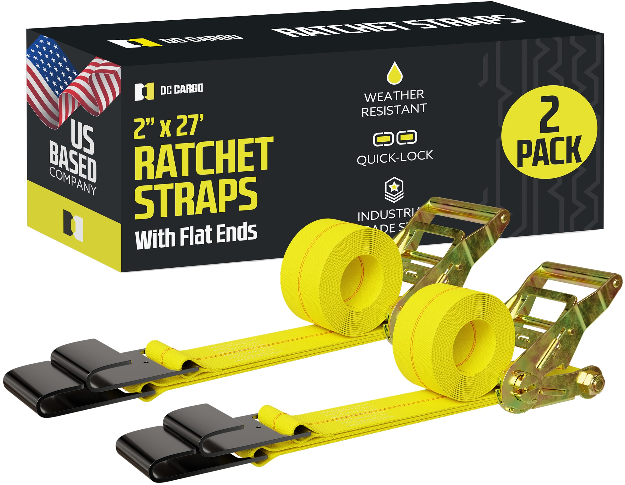 DC Cargo 2-in x 27-ft Tie Down 10000-lb Break Strength #227YRSFH-2