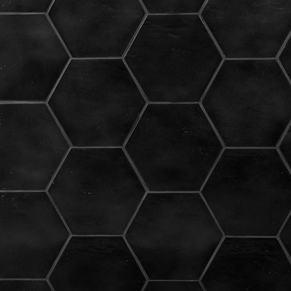 Artmore Tile EXT3RD105375 Triton Overcast 6-in x 8-in Glossy Porcelain Stone look Hexagon Standard Floor and Wall Tile ( 10.76-sq ft Carton )
