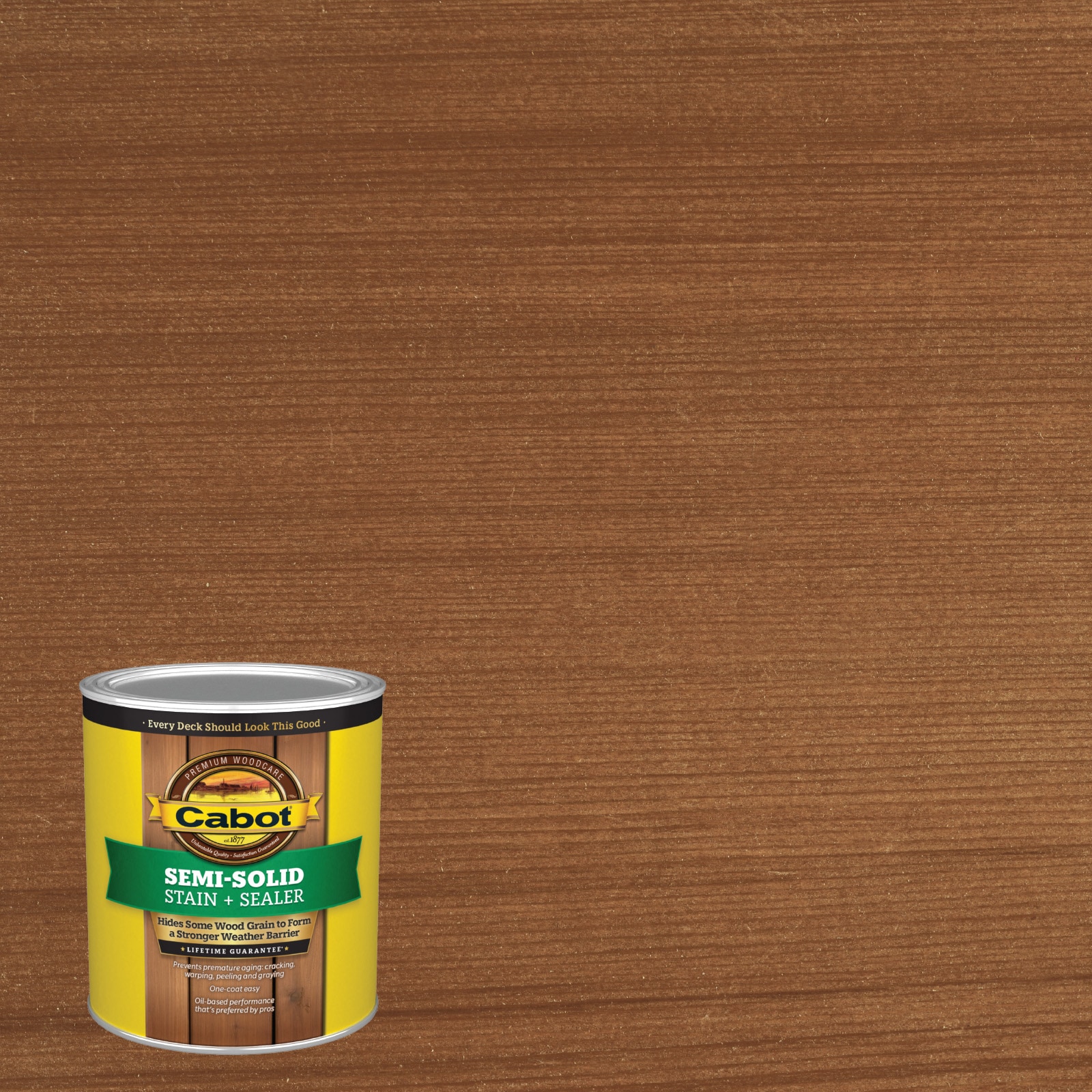 Cabot BARK MULCH-1028060 Bark Mulch Semi-solid Exterior Wood Stain and Sealer in One ( 1-quart )