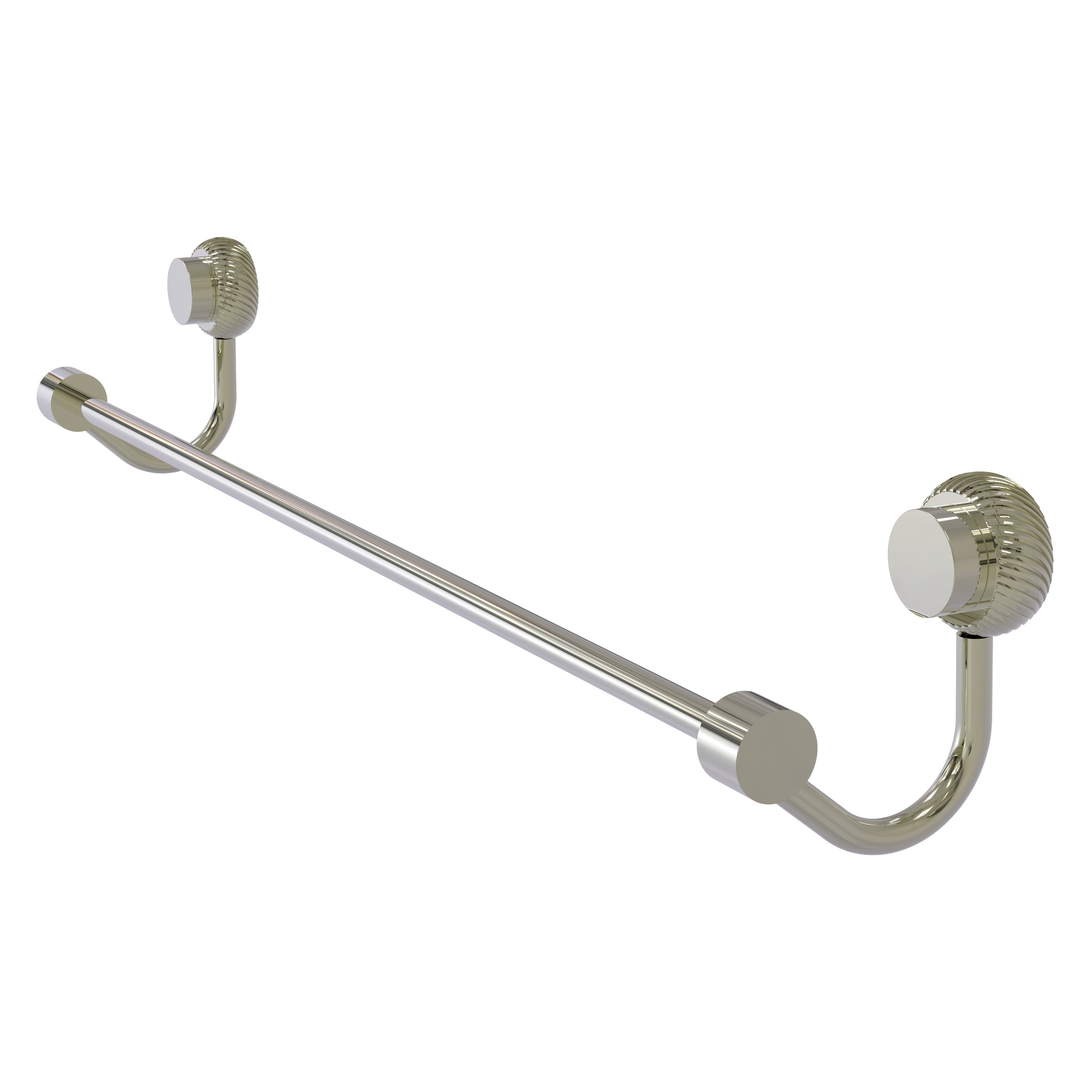Allied Brass 421T/18-PNI Venus 18-in Polished Nickel Wall mount Single Towel Bar