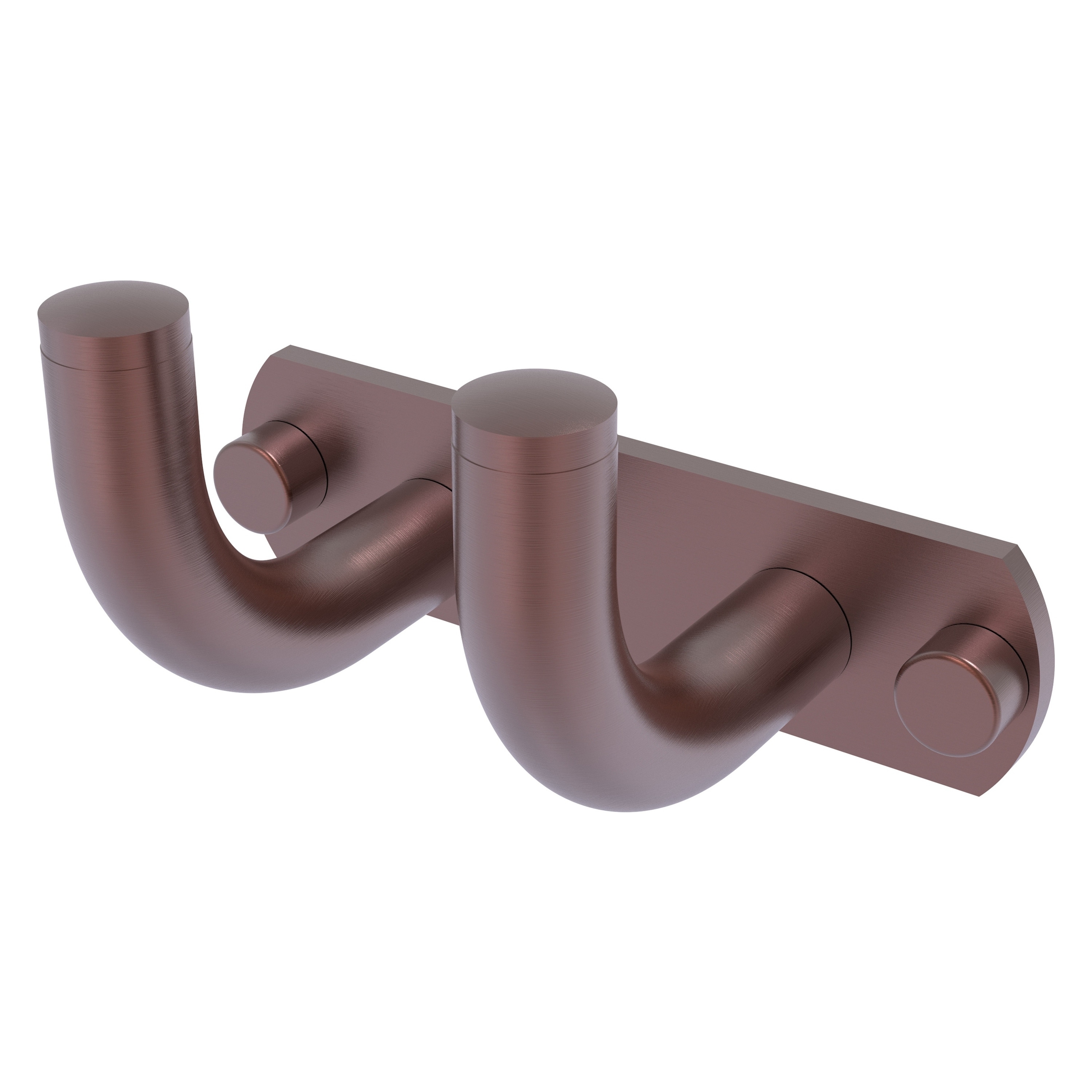 Allied Brass RM-20-2-CA Remi Antique Copper Double -Hook Wall mount Towel Hook