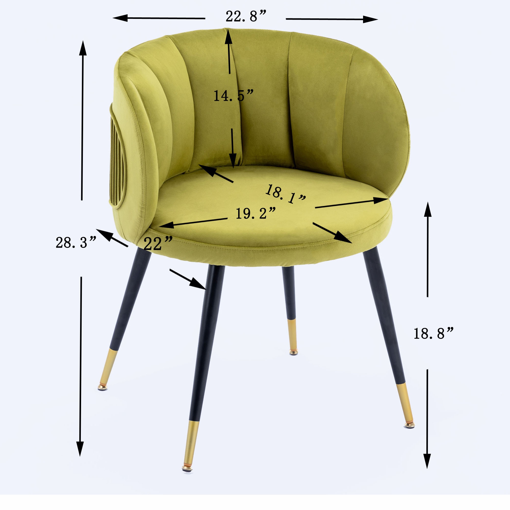 CASAINC BOGDAN YELLOW DARK Dining-Chairs - View #7