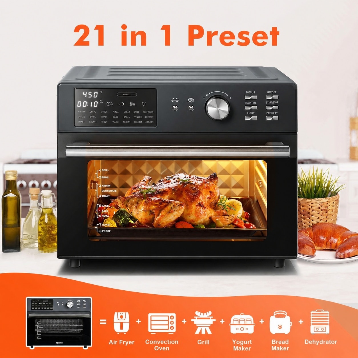 Aoibox LABB98GC Air-Fryers - View #2