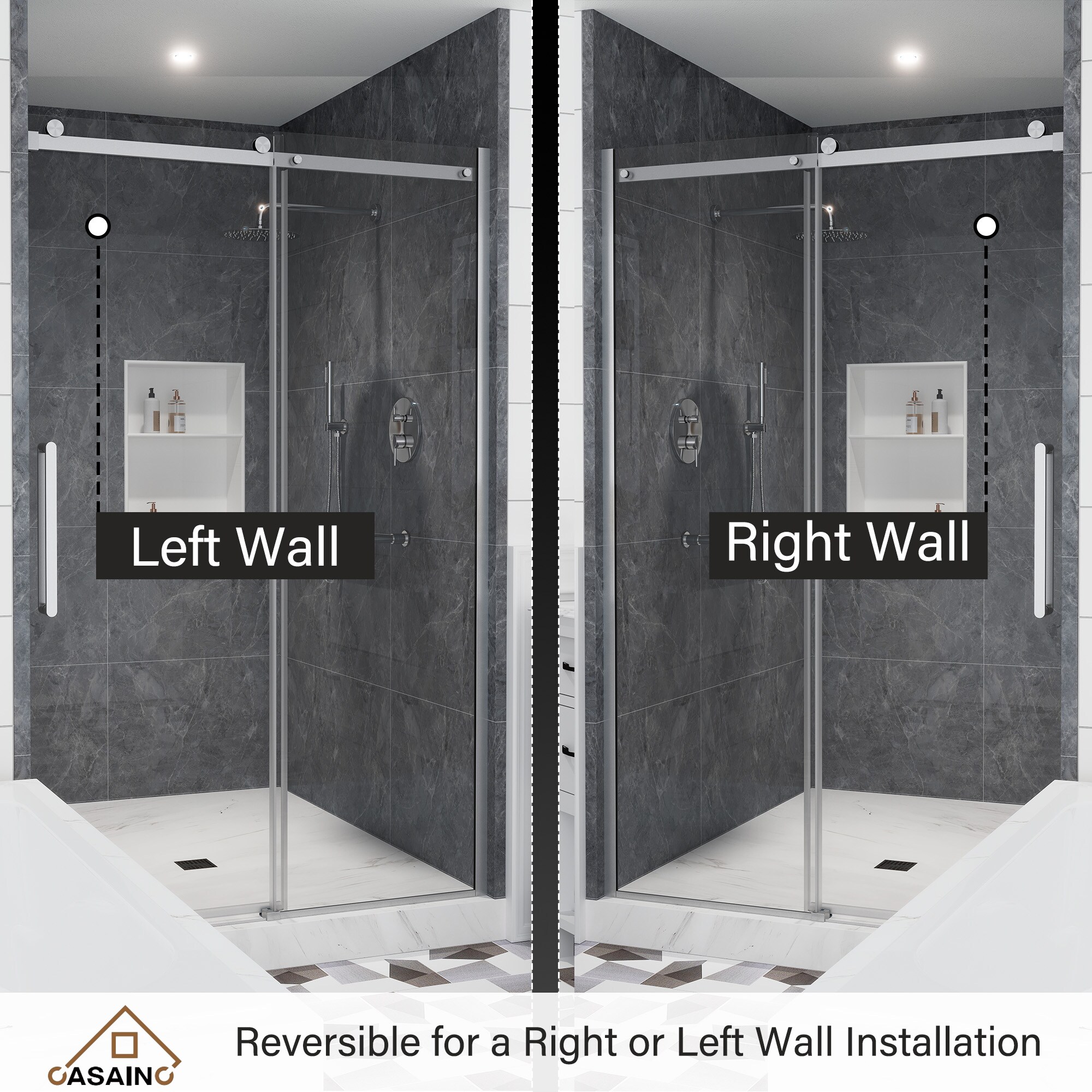 CASAINC WF-HW64426-LA Shower-Doors - View #7
