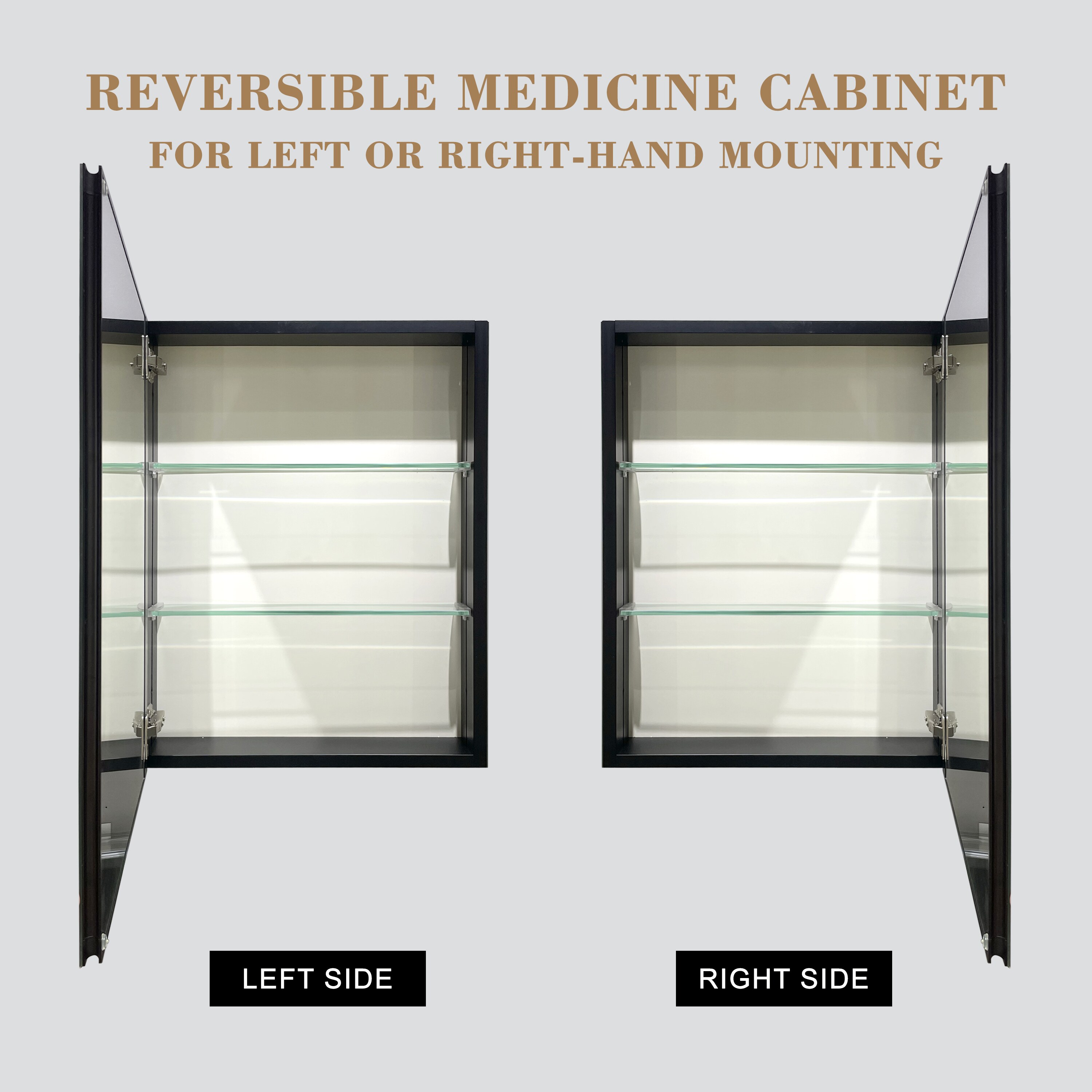WELLFOR KAFMD2F1-2436 Bathroom-Medicine-Cabinets - View #6