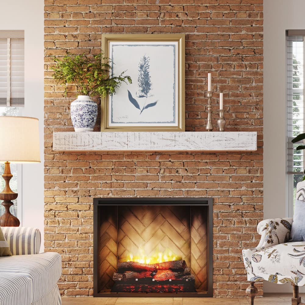 Hand-Hewn Fireplace Mantel – 8 inches X 8 inches