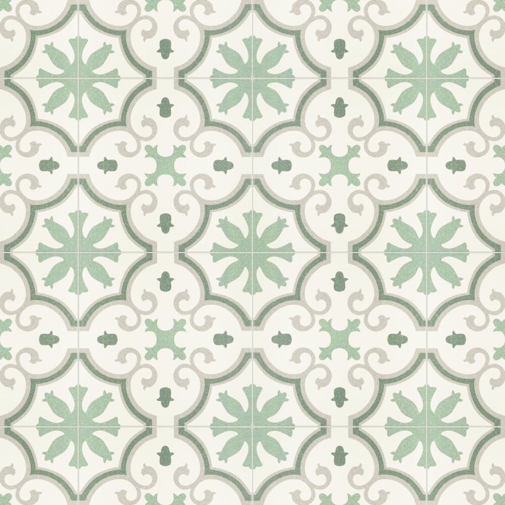 Affinity Tile Monteca Green 10-in x 10-in Satin Porcelain ...