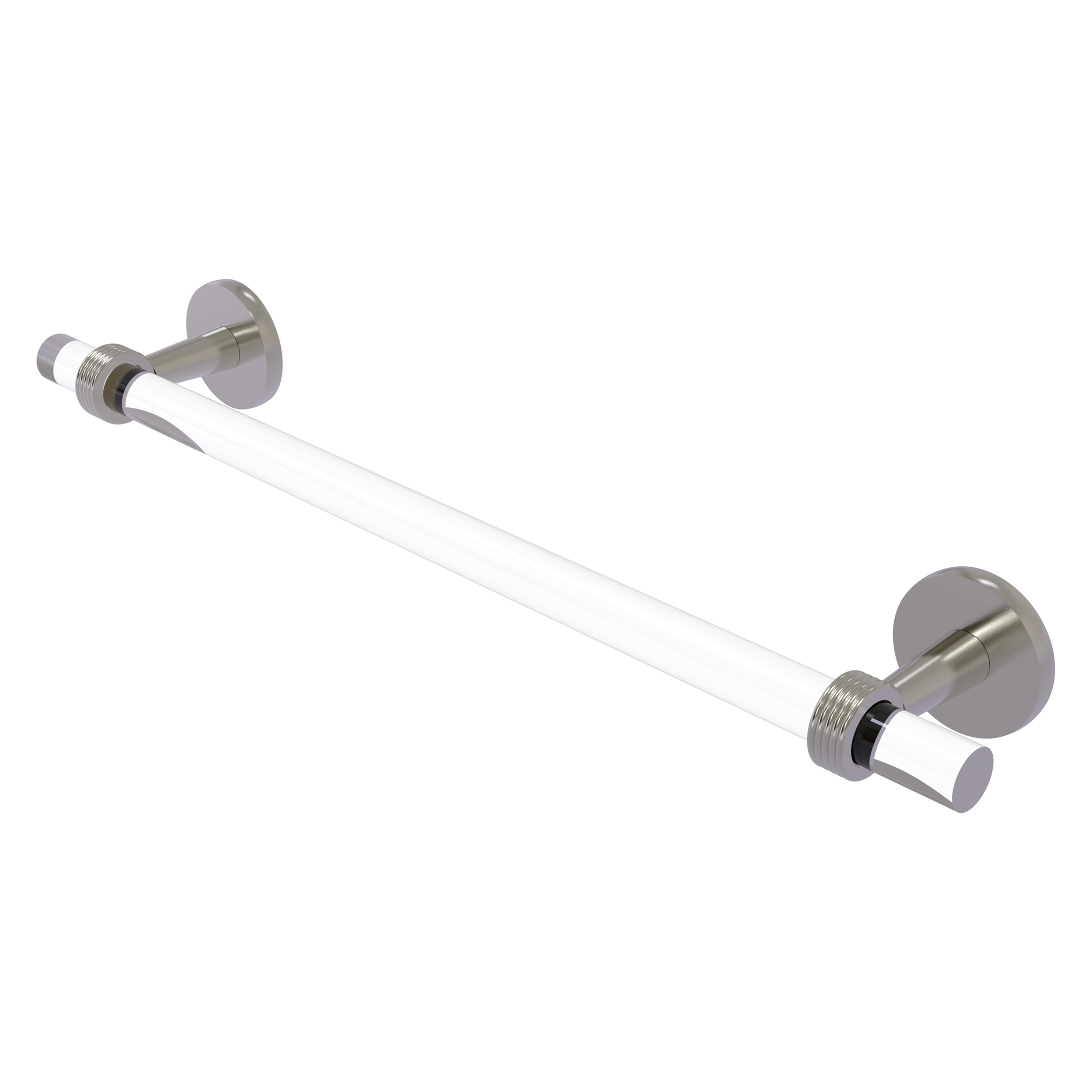 Allied Brass CV-41G-36-SN Clearview 36-in Satin Nickel Wall mount Single Towel Bar