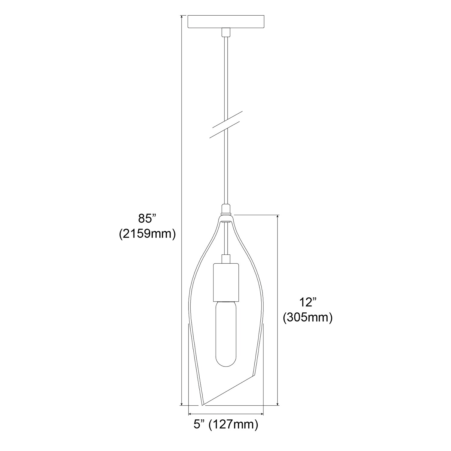 Dainolite ABB-61P-CL Pendant-Lights - View #3