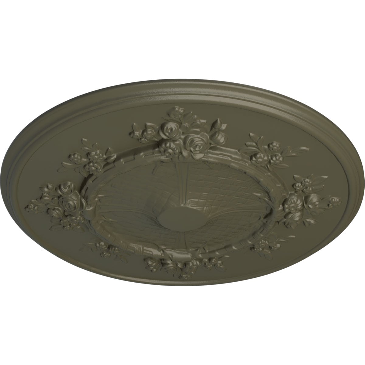 Ekena Millwork CM27FLWHF Ceiling-Medallions - View #2