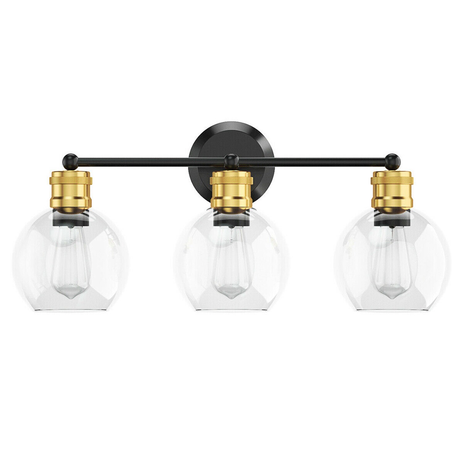 WELLFOR ZY Vanity Lights 20-in 3-Light Clear Modern/Contemporary Vanity ...