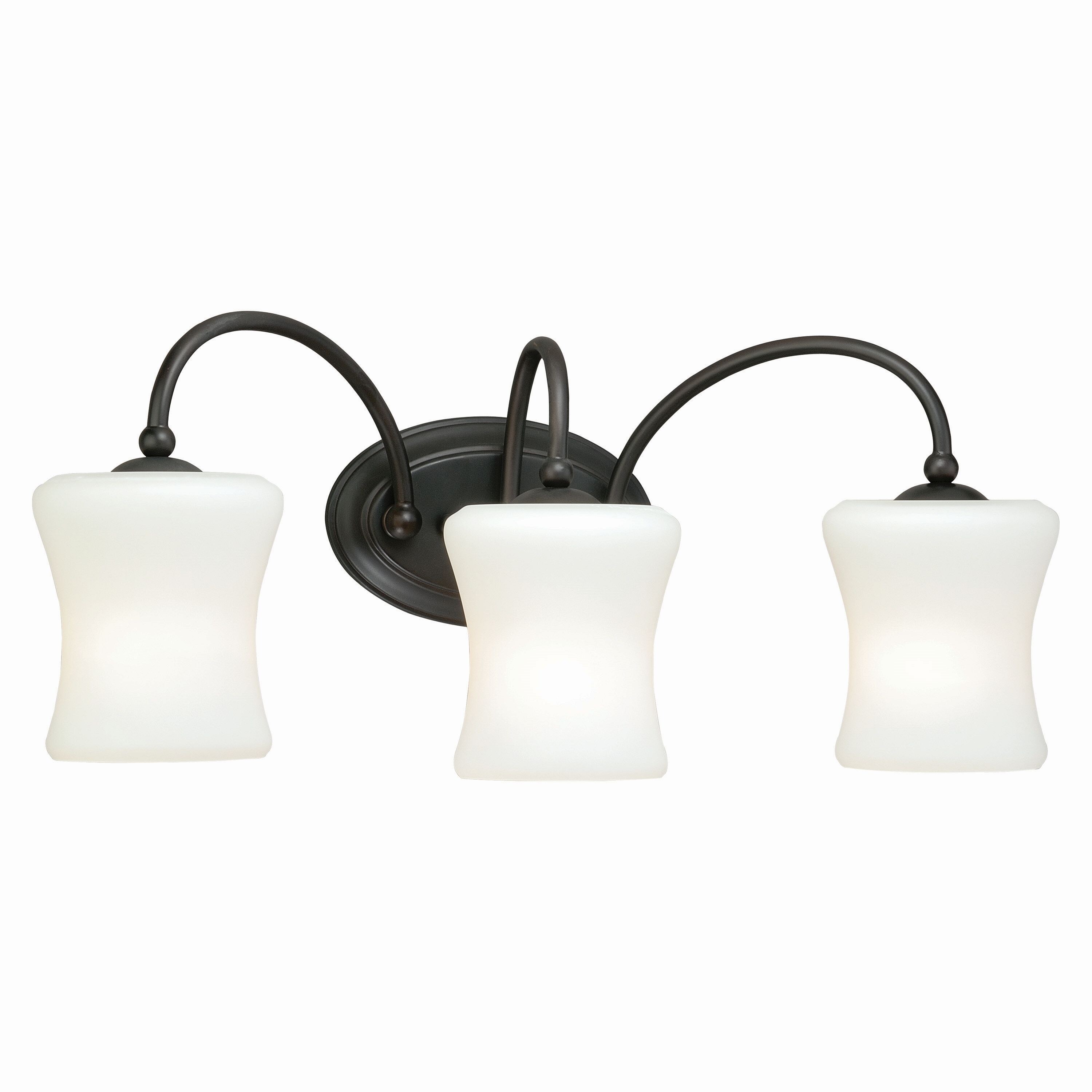 Cascadia W0104 Poirot 24.5-in 3-Light New Bronze Transitional Vanity Light