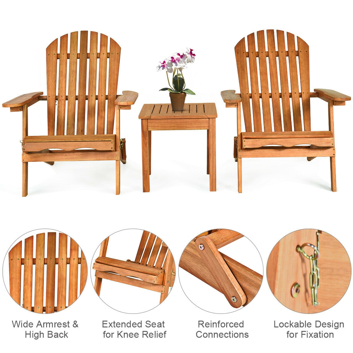 WELLFOR CNT-TW17-3 Patio-Conversation-Sets - View #2