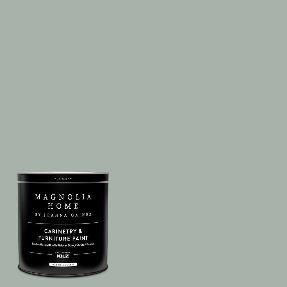 Magnolia Home MAG100-4082239  by Joanna Gaines Semi-gloss Local Greenhouse MAG100 Tintable Cabinet Furniture Paint Enamel ( 1-quart )