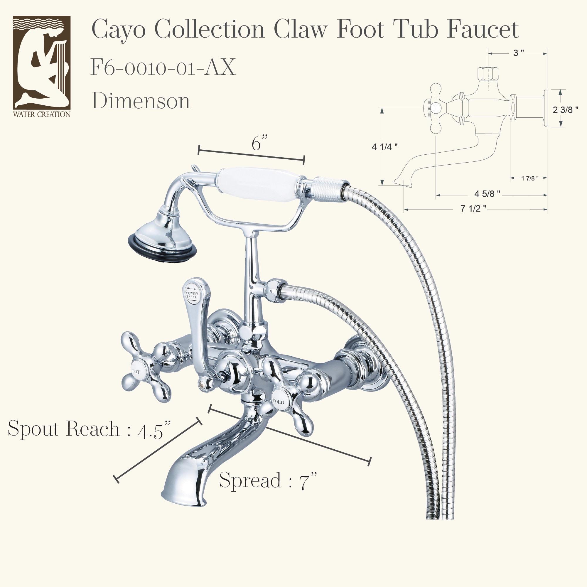 Water Creation F6-0010-01-AX Roman-Tub-Faucets - View #4