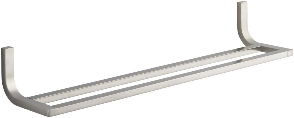 KOHLER Loure 24-in Vibrant Brushed Nickel Double Towel Bar at Lowes.com