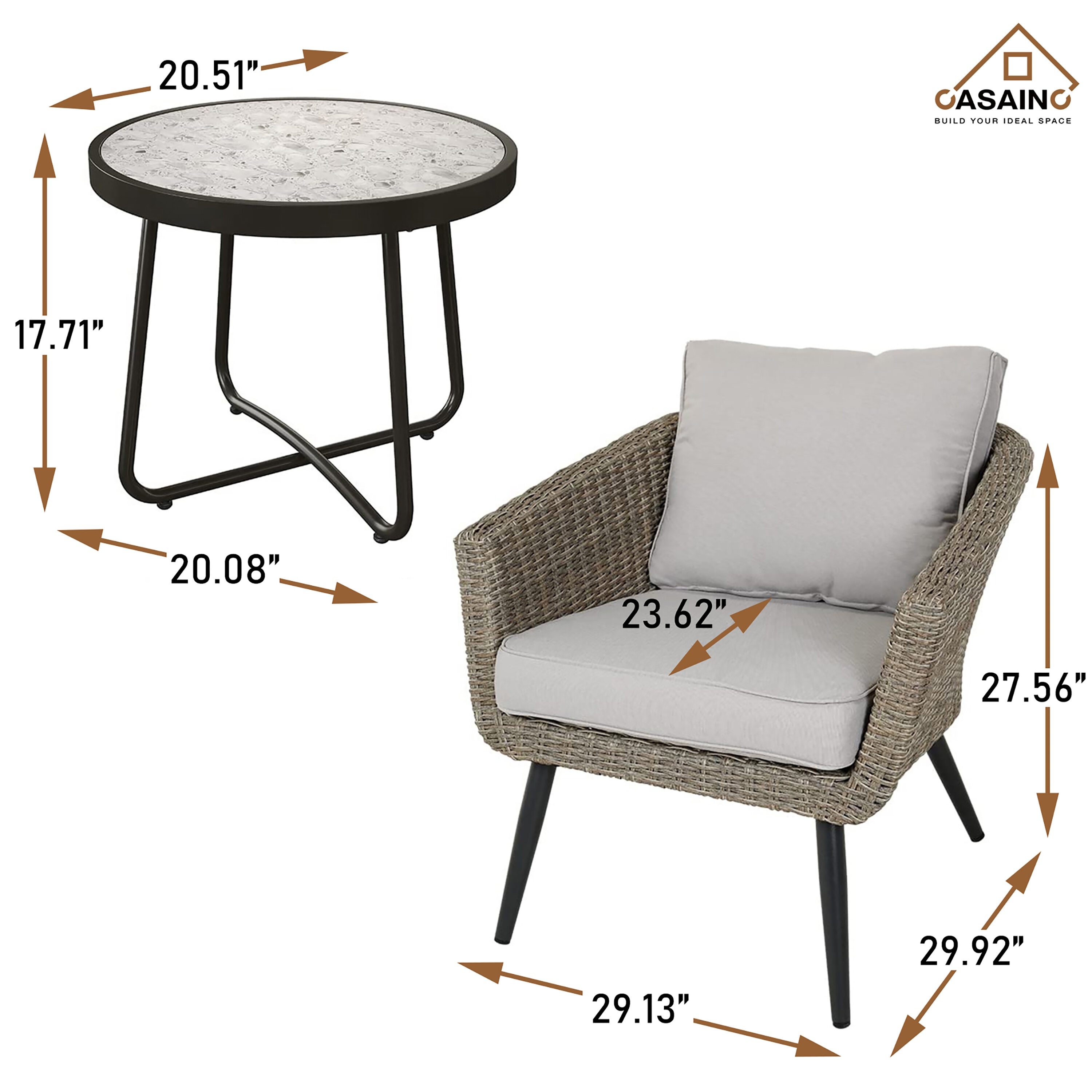 CASAINC ZY-44 Patio-Chairs - View #7