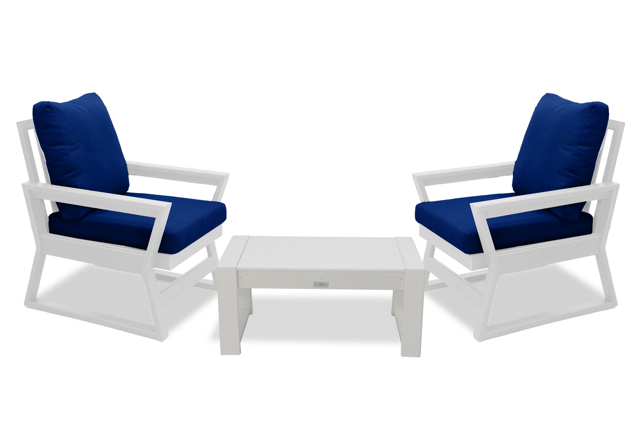 LuXeo LUX-1569-WHT3 Patio-Conversation-Sets - View #2