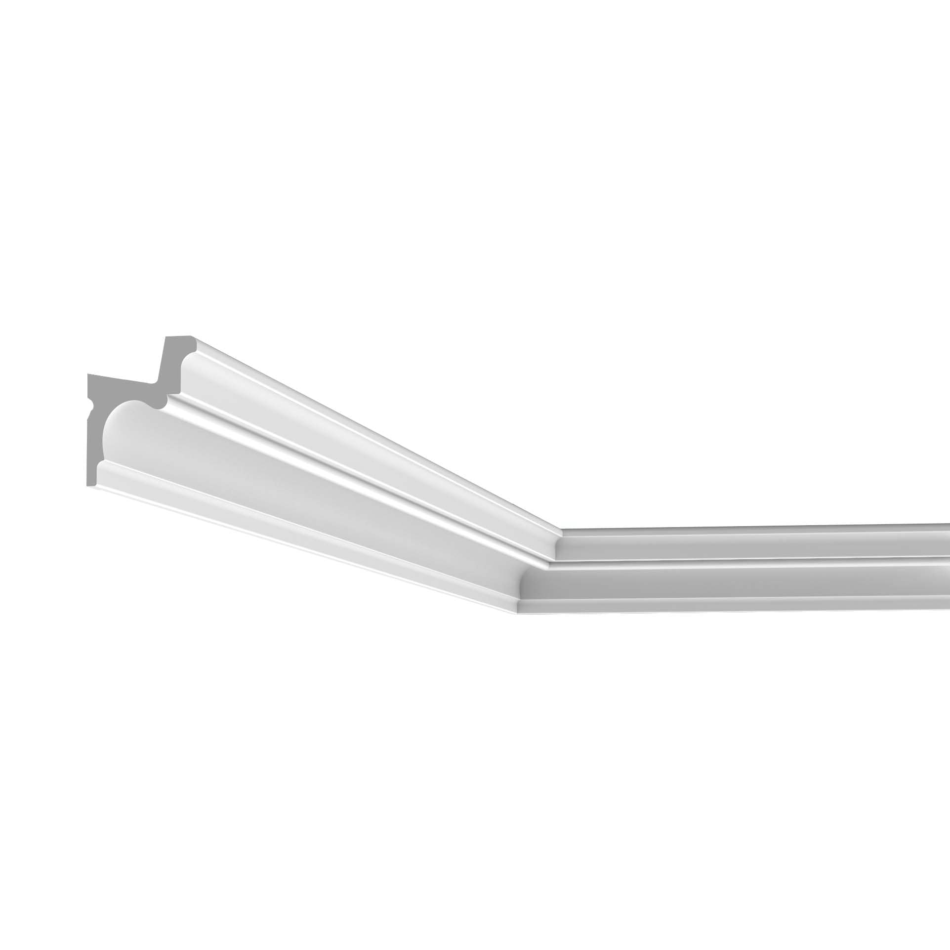 Orac Decor C323 Orac Crown Moulding 78-in Primed Polyurethane Crown Moulding