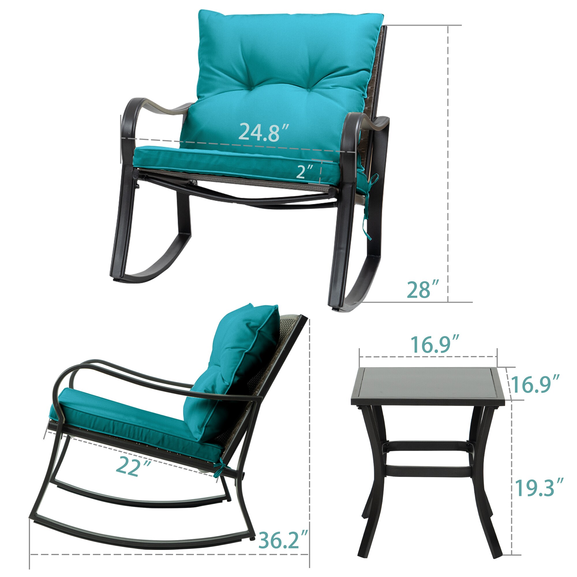 Kozyard KZF606BLU Patio-Conversation-Sets - View #7