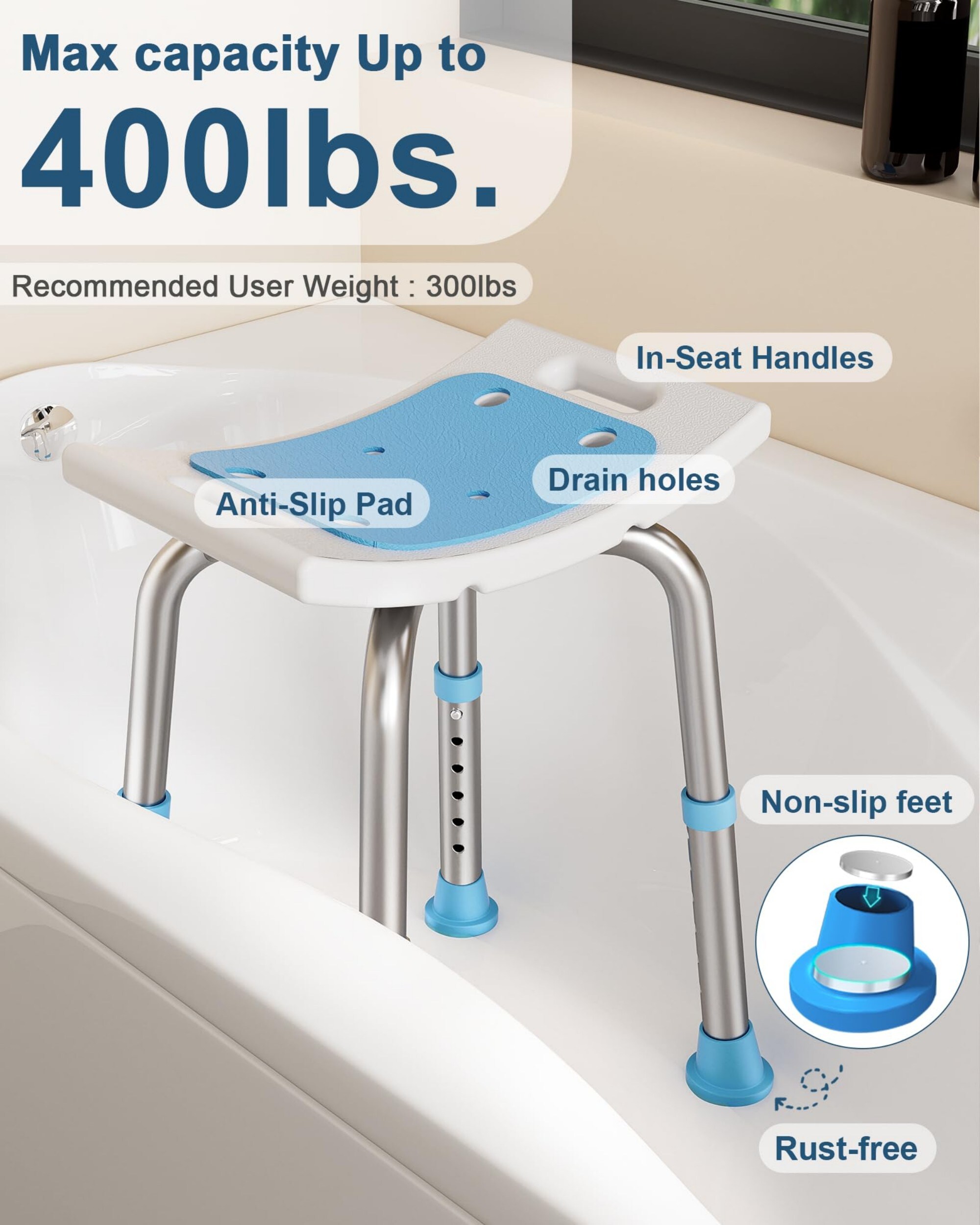Wudkey L4-XS8Q9Y Bath-Safety-Seats-Benches - View #6