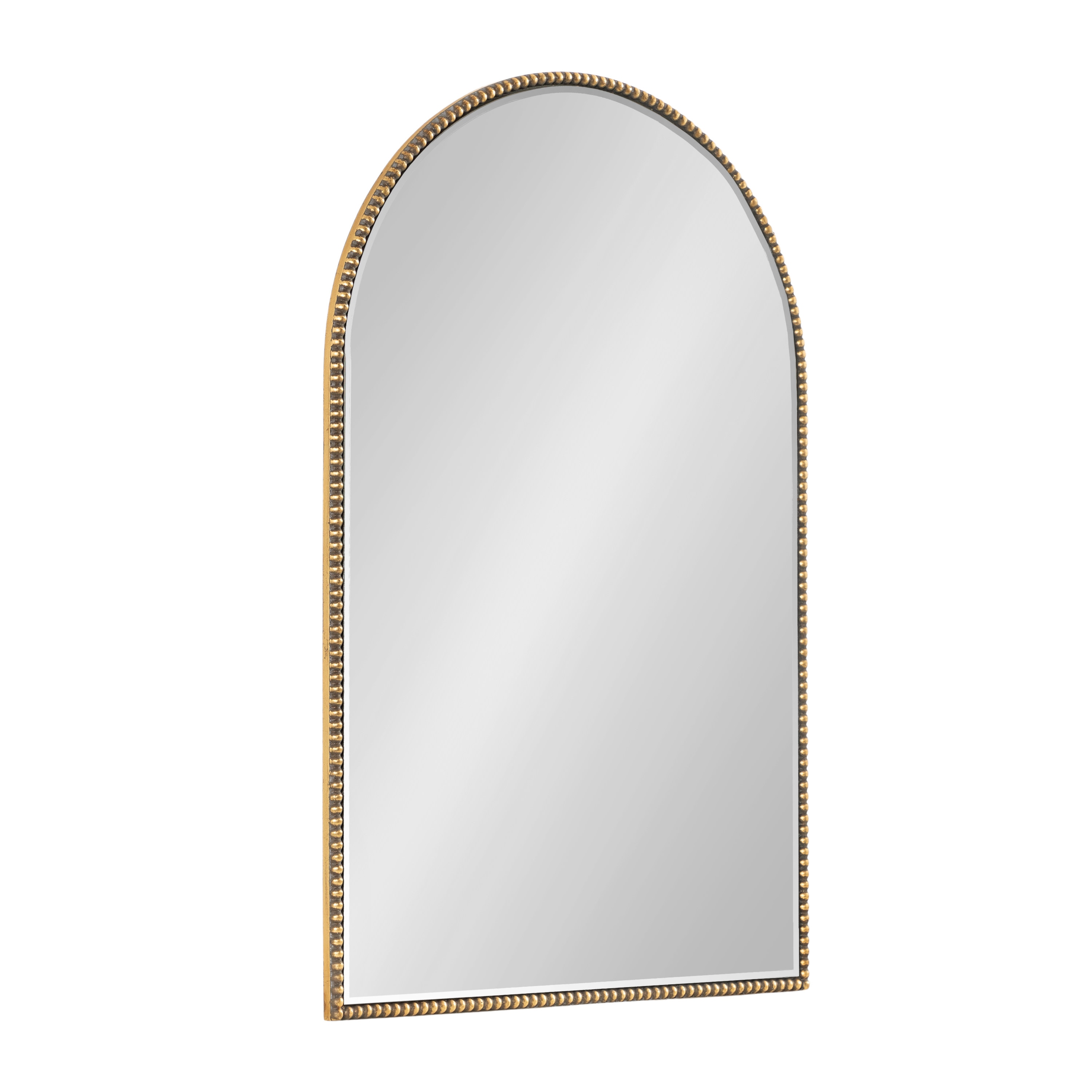 Kate and Laurel 227193 Gwendolyn 20.00-in W x 30-in H Arch Gold Framed Wall Mirror