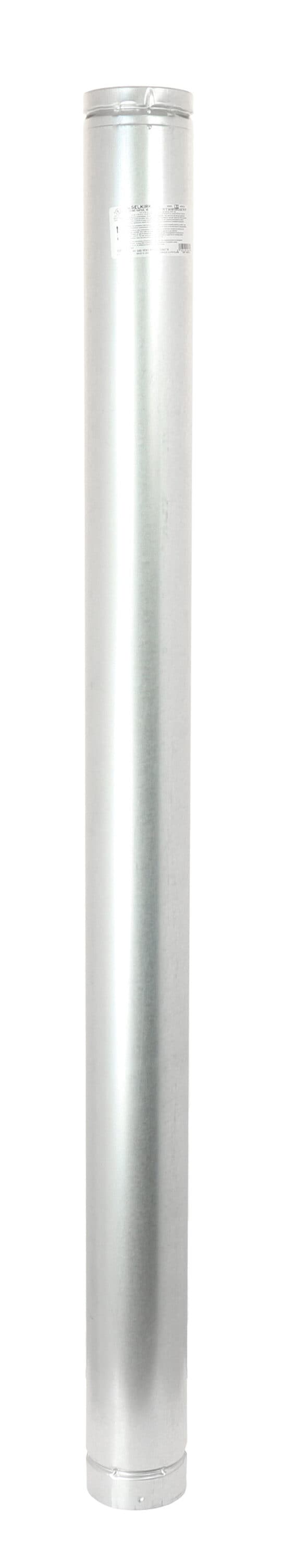 Selkirk 3-in x 5-ft Galvanized Steel/Aluminum Gas Vent Pipe - UL441  Approved, Type B, Round/Oval Shape for Residential/Commercial/Industrial  Use in the Galvanized Pipe & Fittings department at