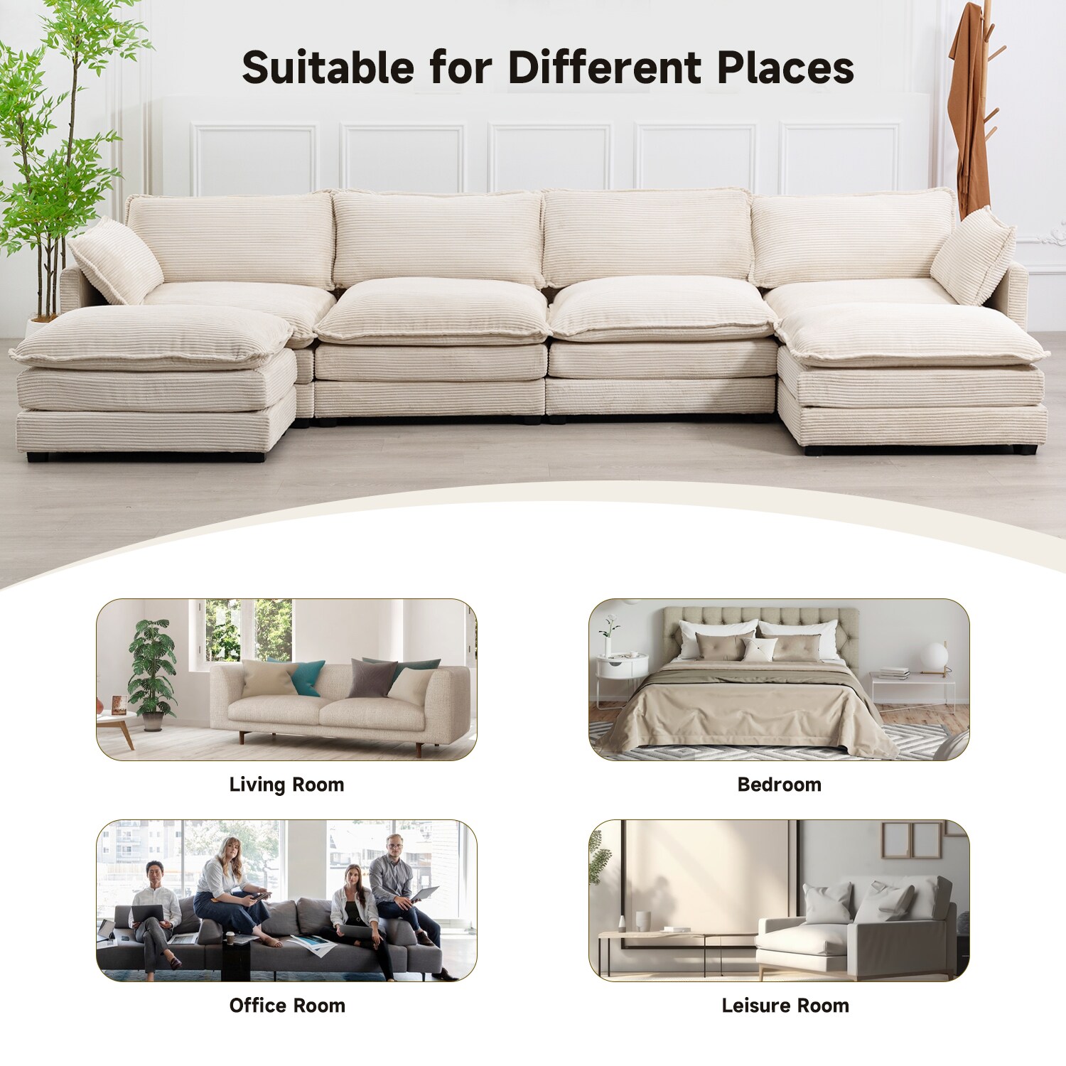 JEAREY HNBYZTY-BLACK Sofas-Loveseats - View #4