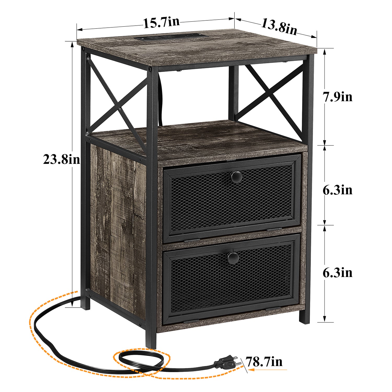 Vecelo LOE-XF-NS23-OS-A2 nightstands - View #3