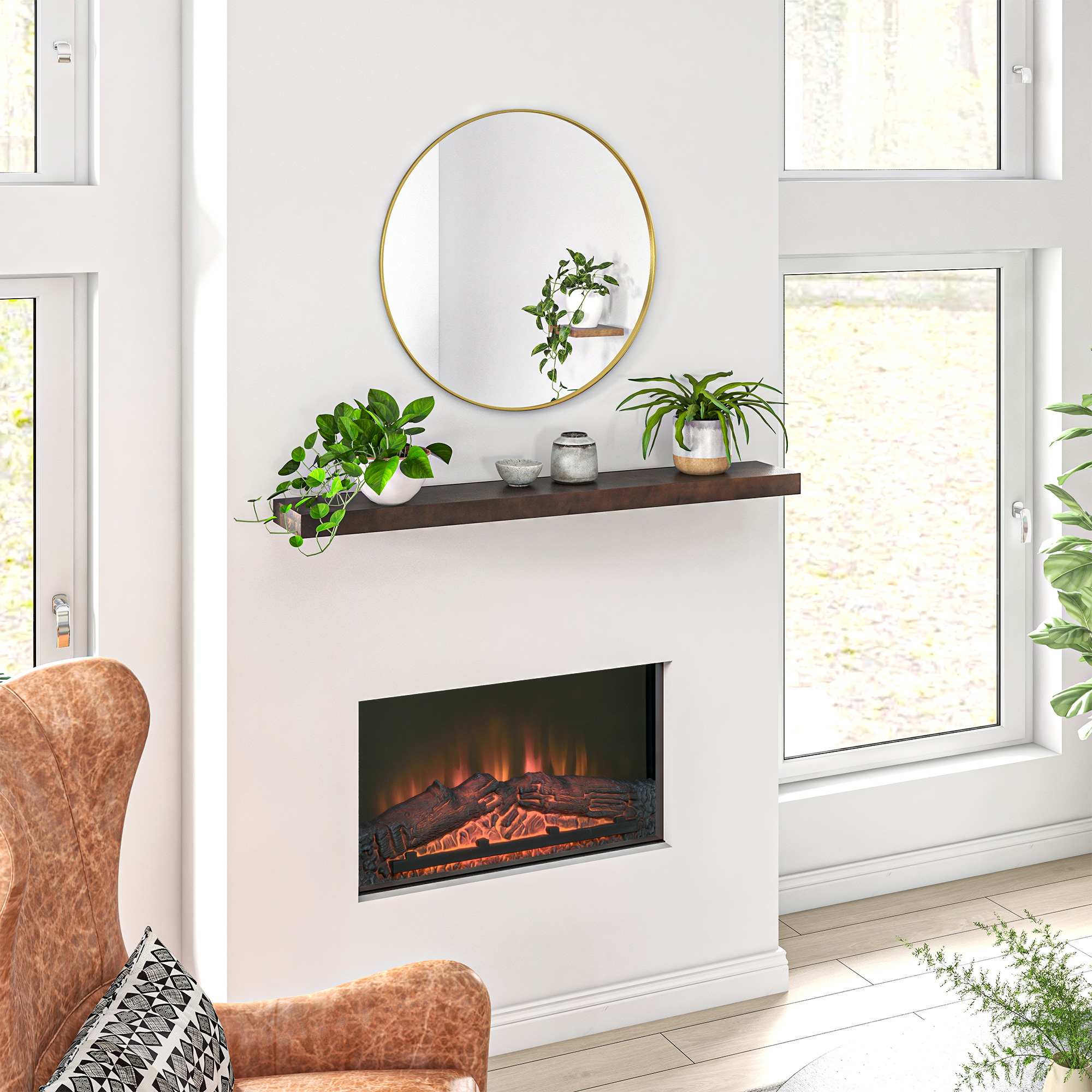 Vynxaria LEXY1644-DJBJ-SM003 Mantel-Shelves - View #2