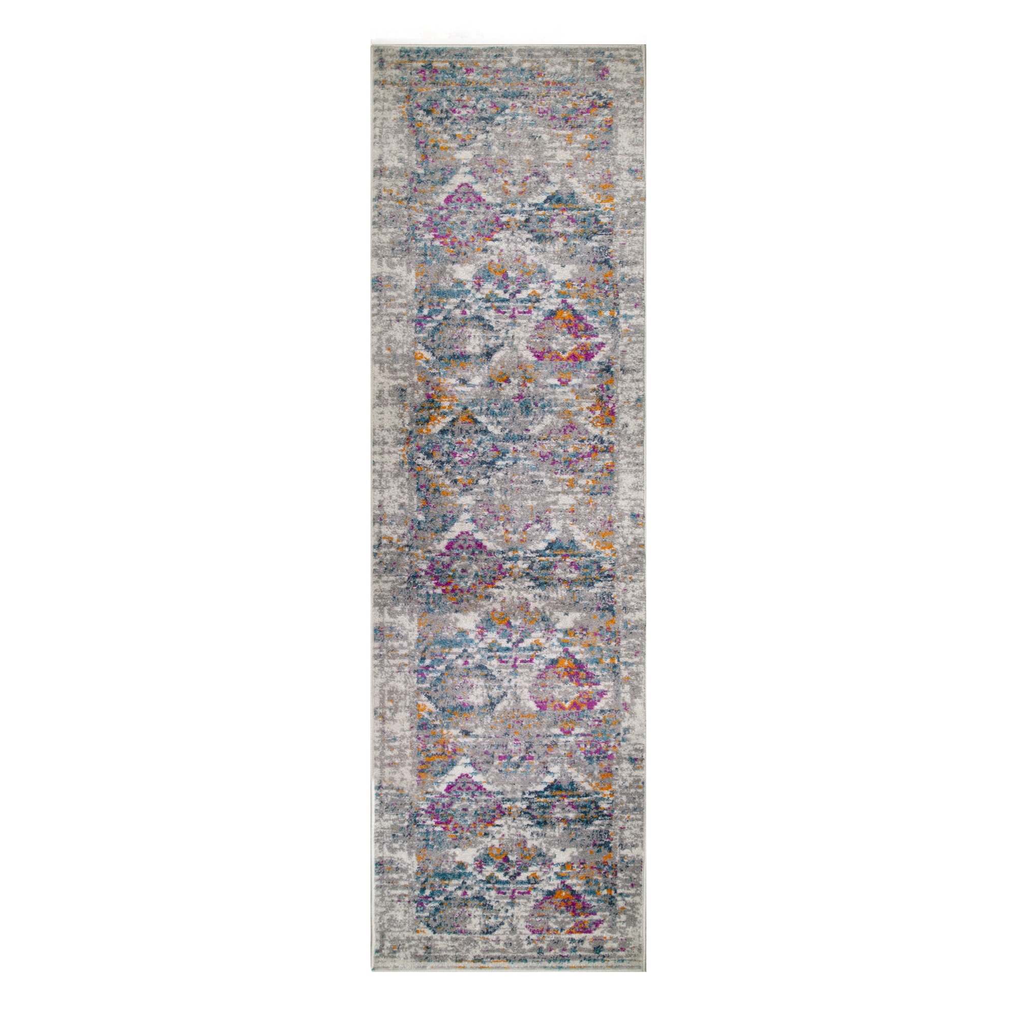 Leick Home 596155 Vintage 2 x 6 (ft) Loomed Polypropylene Multicolor Rectangular Indoor Mid-Century Modern Runner rug