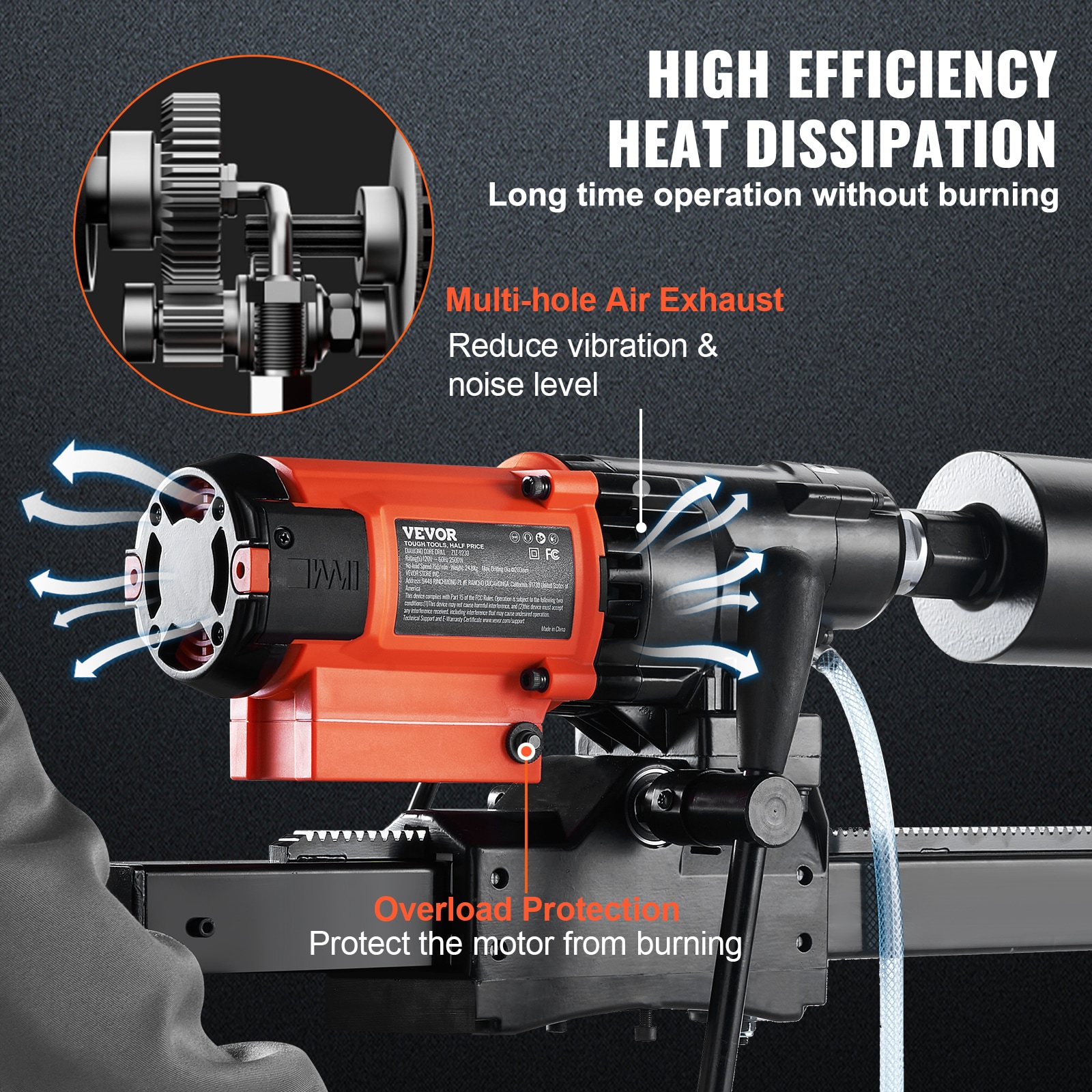 VEVOR LSJGSZKJY8425ZBUGV1 Cordless-Rotary-Hammers - View #6