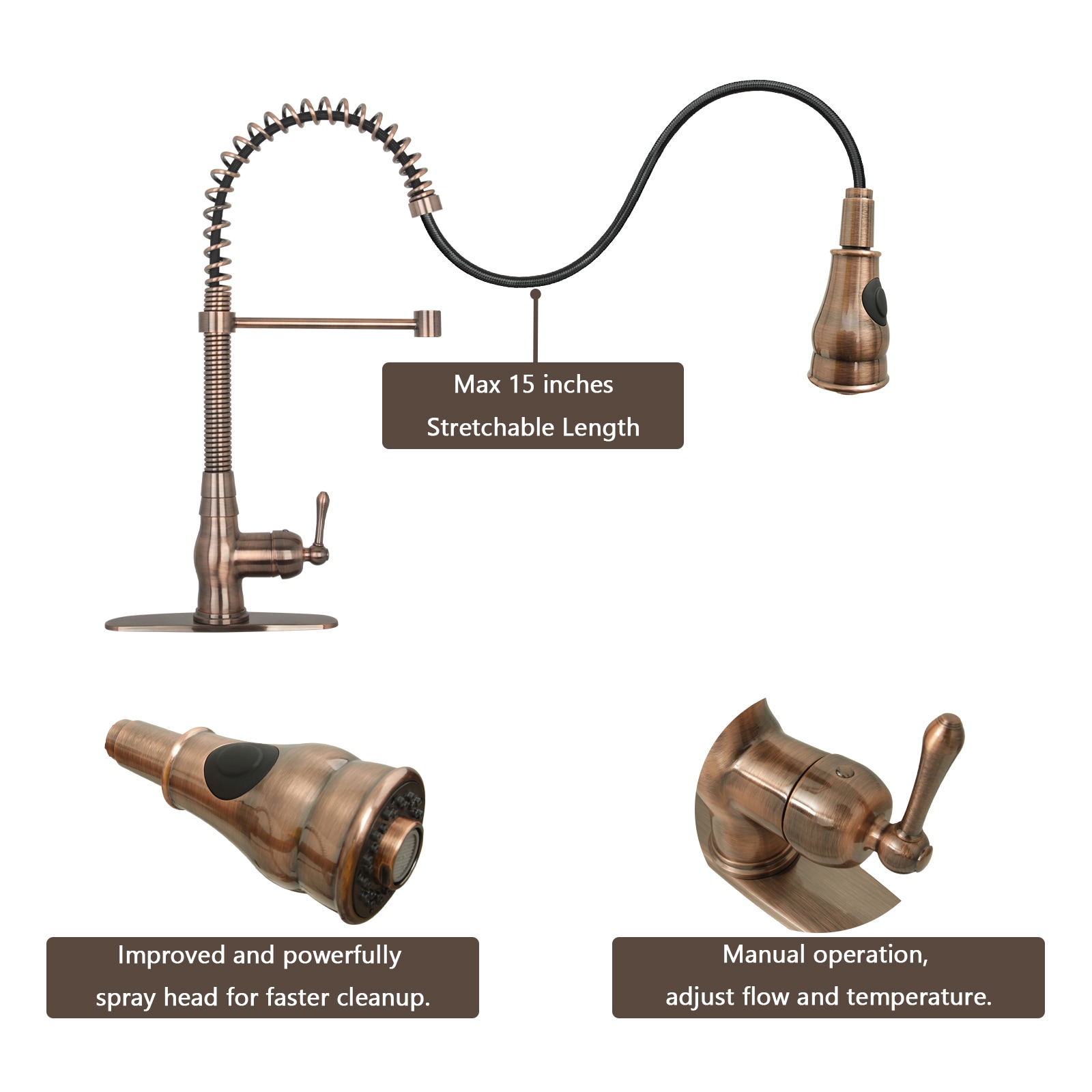Akicon AK96518A-AC Kitchen-Faucets - View #3
