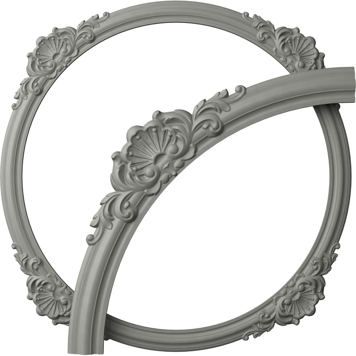 Ekena Millwork CRK41SH Shell 40.625-Inches x 40.625-Inches Full Urethane Ceiling Ring