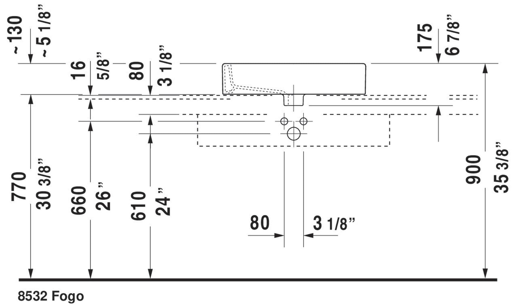 Duravit 0452600000 Bath-Sink - View #7